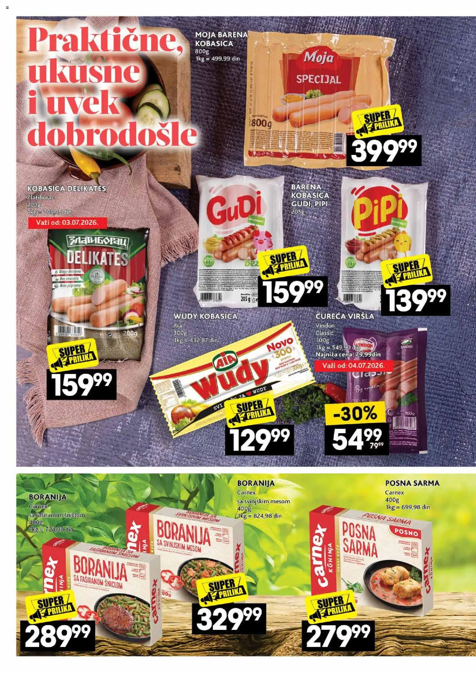 Mercator katalog - važi od 02.07.2026 | Strana: 6 | Proizvode: Boranija, Kuhinja, Kobasica