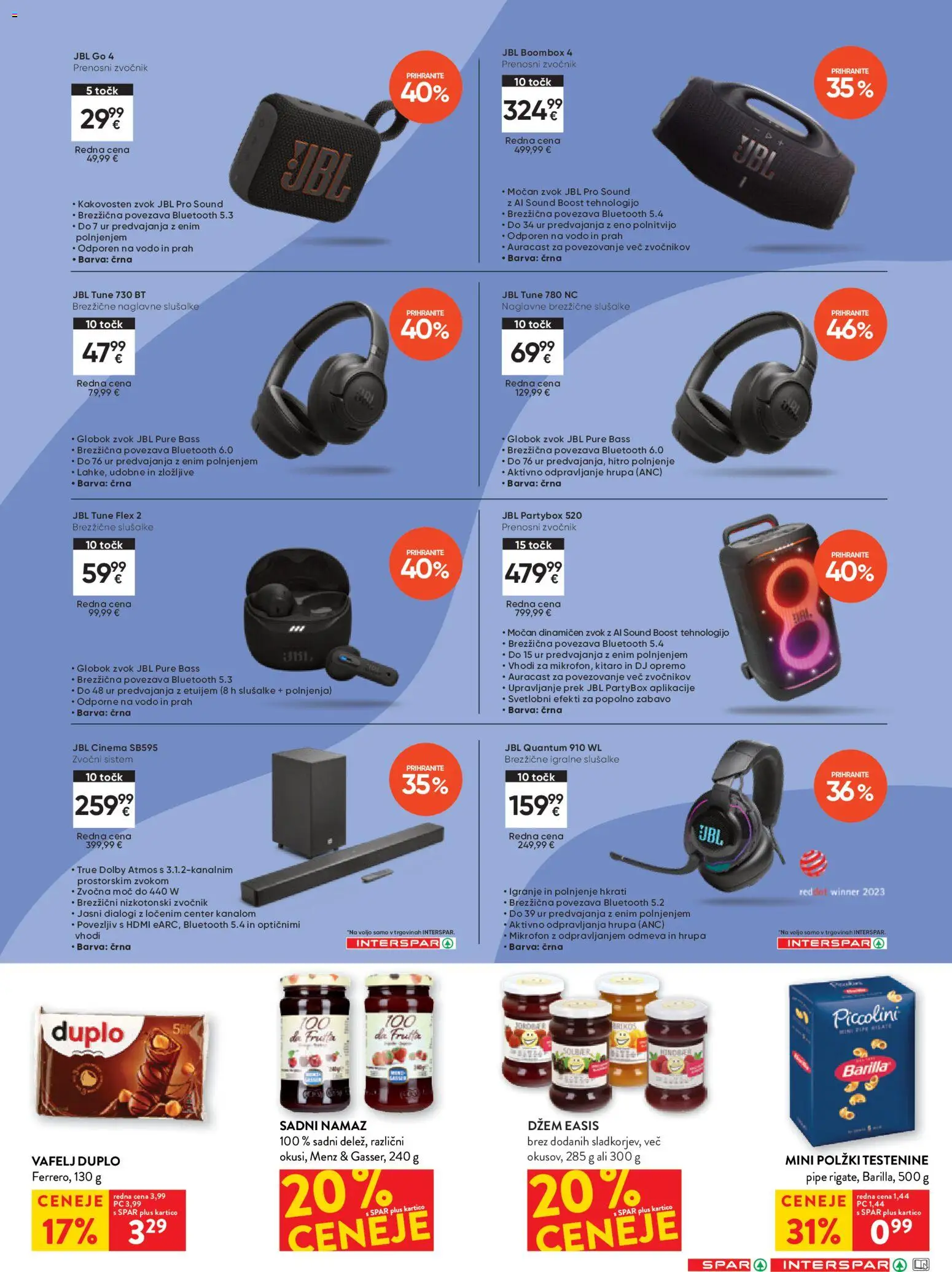 Novi Spar katalog ponudbe – veljaven od 10.06.2026 | Stran: 27 | Izdelki: Mikrofon, Namaz, Testenine, Barva