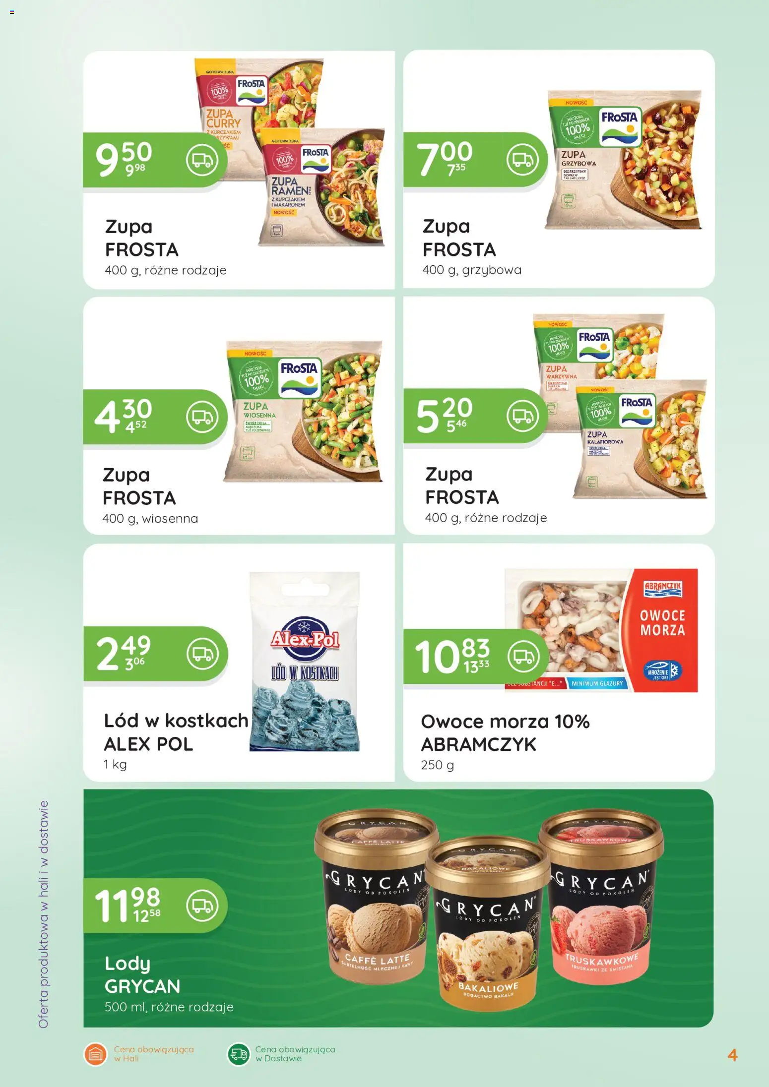 Eurocash gazetka - Oferta Handlowa od 29.06.2026 | Strona: 4 | Produkty: Curry, Zupa, Śmietana, Owoce morza