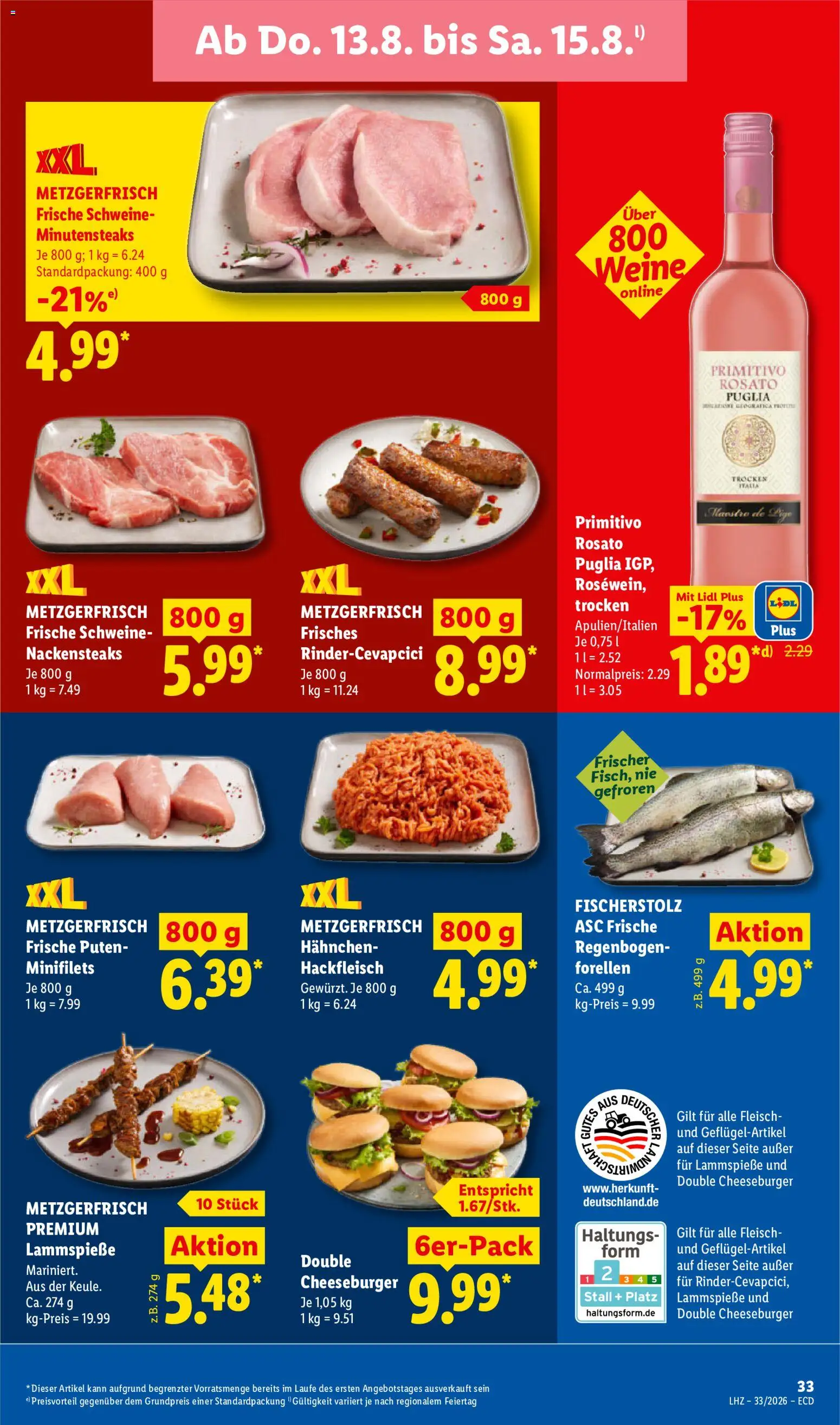 Lidl Německo leták od 10.08.2026 | Strana: 61 | Produkty: Primitivo