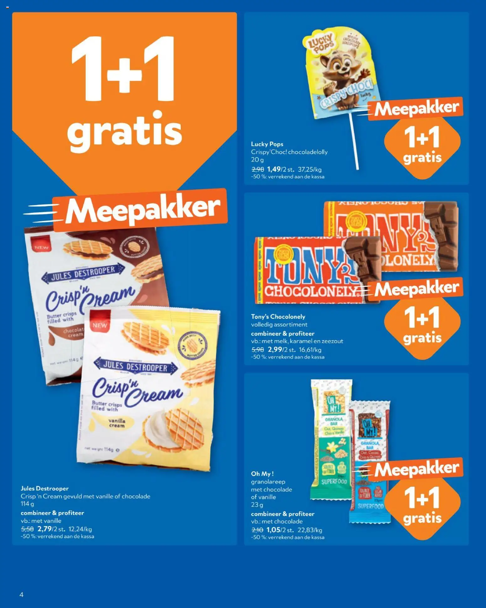 {H1} | Pagina: 4 | Producten: Mars, Zeezout, Vanille, Chocolade