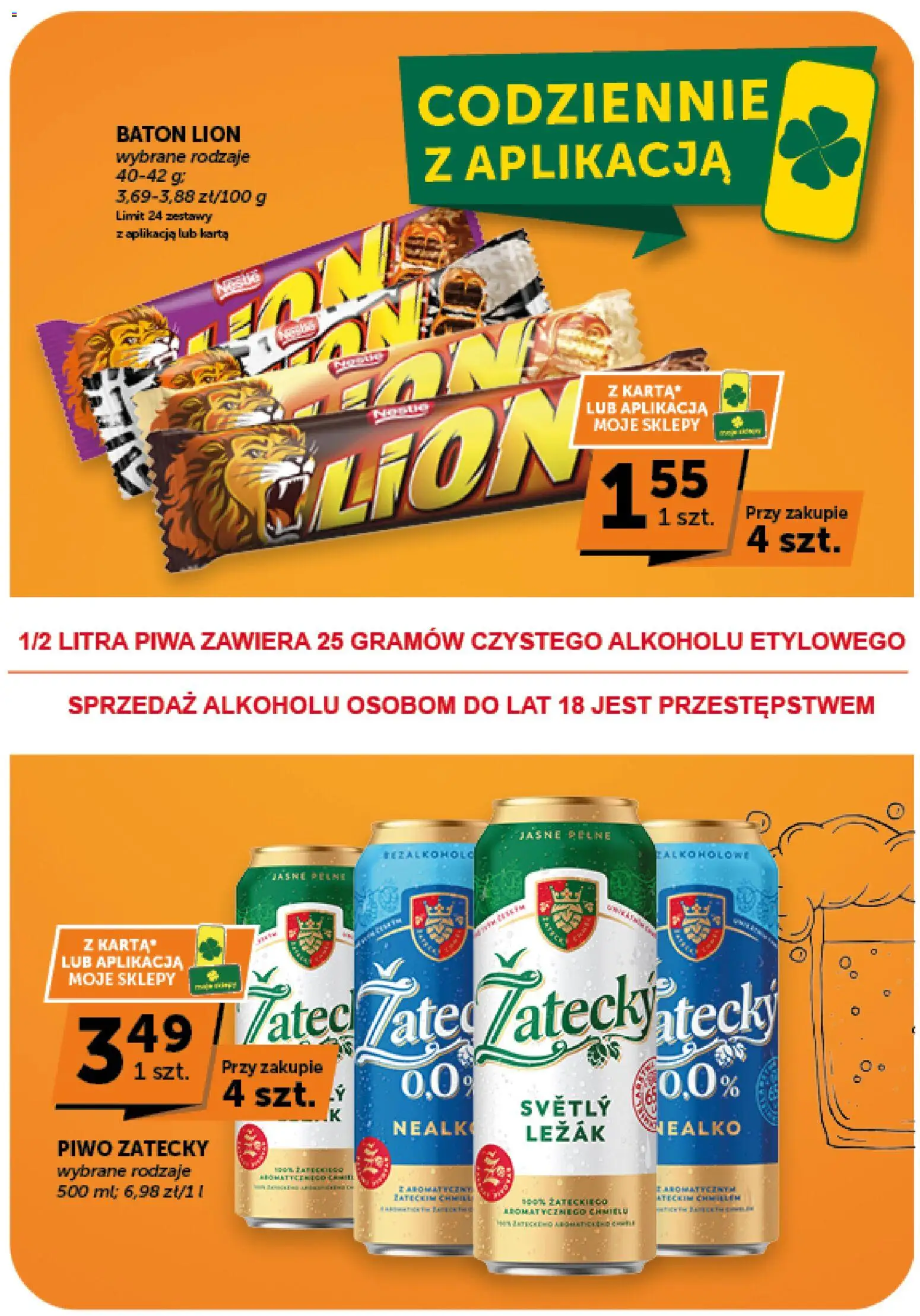 Groszek gazetka - Minimarket od 03.09.2026 | Strona: 10 | Produkty: Karta, Leżak, Baton, Piwo