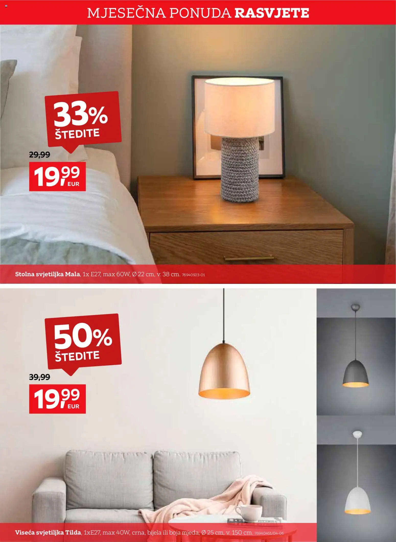 Lesnina katalog | vrijedi od 01.09.2026 | Stranica: 2 | Proizvodi: Svjetiljka, Stolna svjetiljka