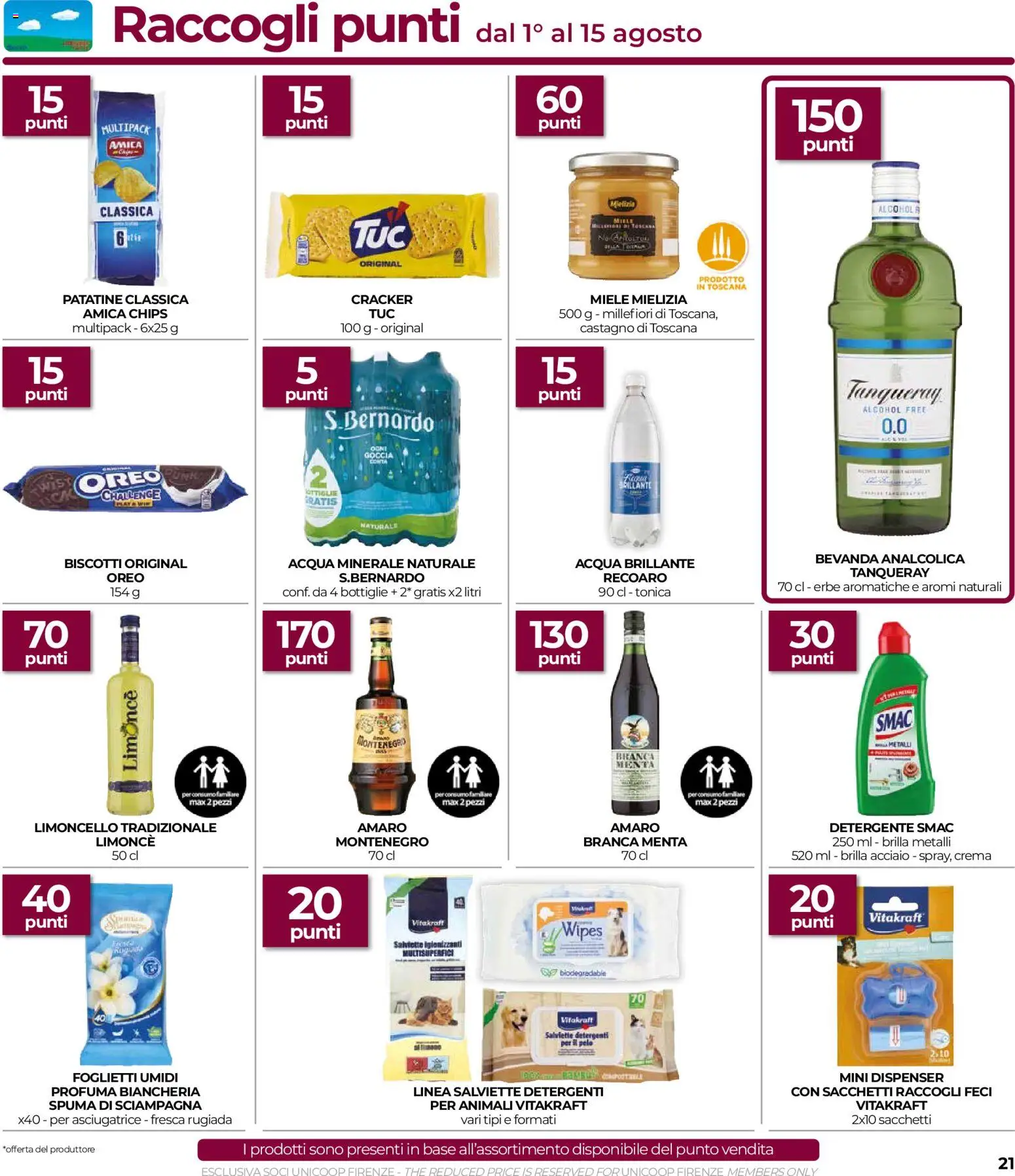 Volantino COOP del 30/07/2026 | Pagina: 21 | Prodotti: Crema, Detergente, Asciugatrice, Miele