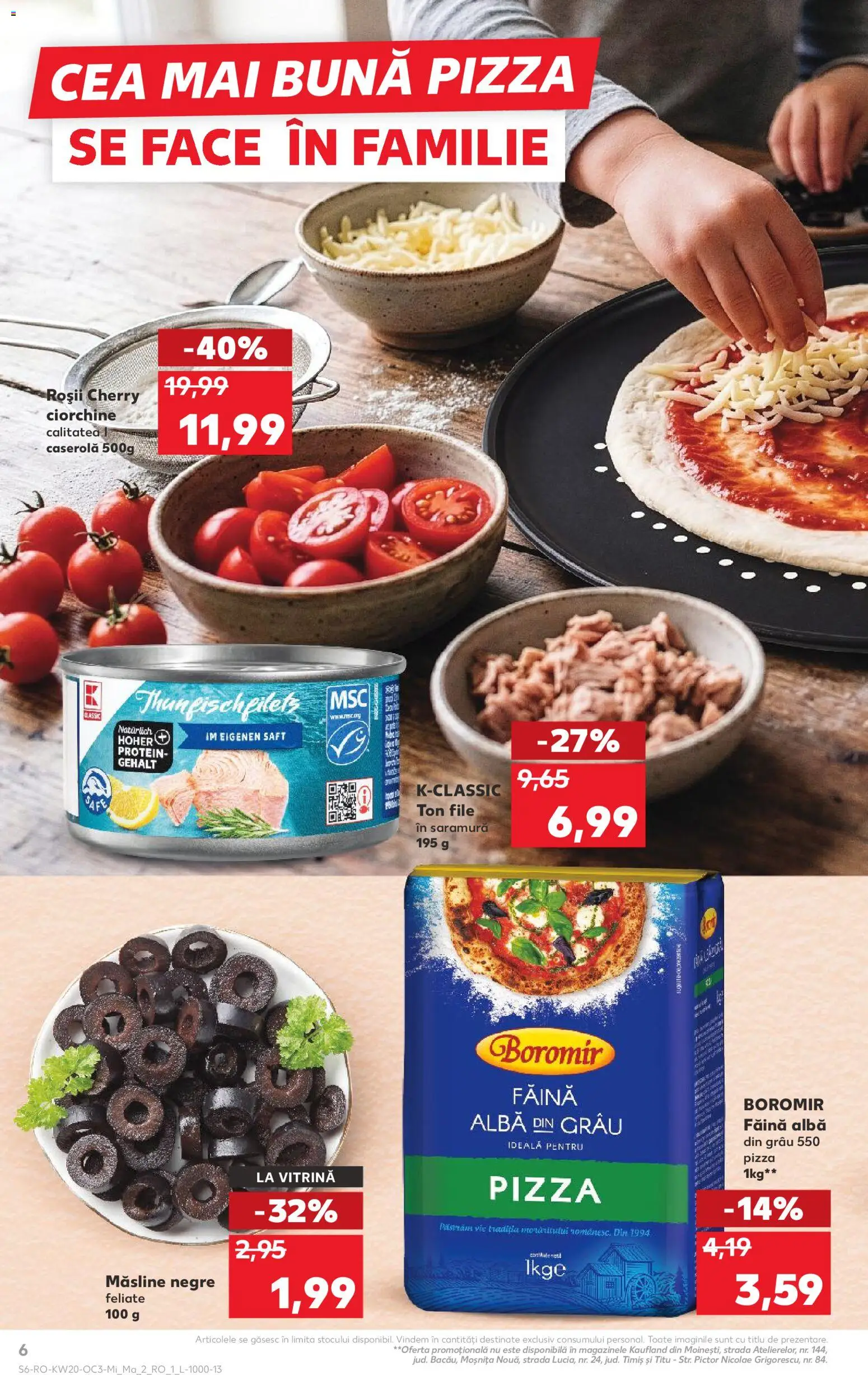 Kaufland RO akciós ujság - amely érvényes a következő dátumtól: 13.05.2026 | Oldal: 6 | Termékek: Protein, Pizza