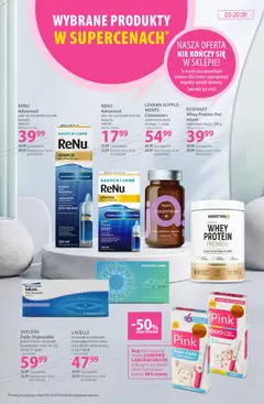 Pogląd oferty "Hebe gazetka" - ważna od 14.09.2026 | Strona: 16 | Produkty: Białko, Test ciążowy, Soczewki kontaktowe