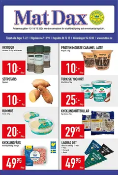 Matdax erbjudanden - Förhandsvisning av reklamblad från butik Matdax aktuell från 12/10/2026