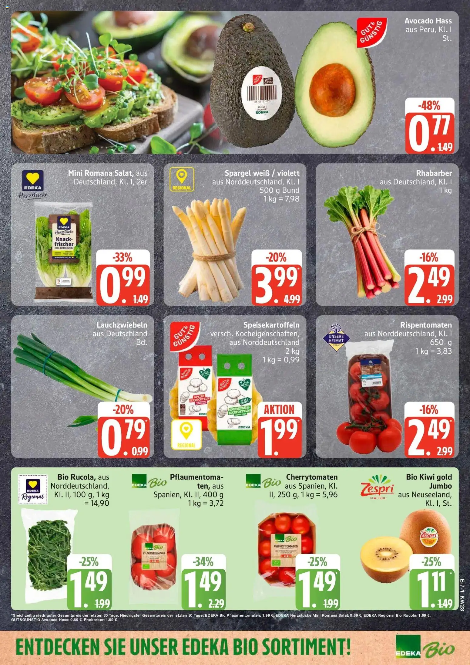 Edeka prospekt Hamburg – gültig ab 01.06.2026 | Seite: 9 | Produkte: Rucola, Avocado, Kartoffeln, Salat
