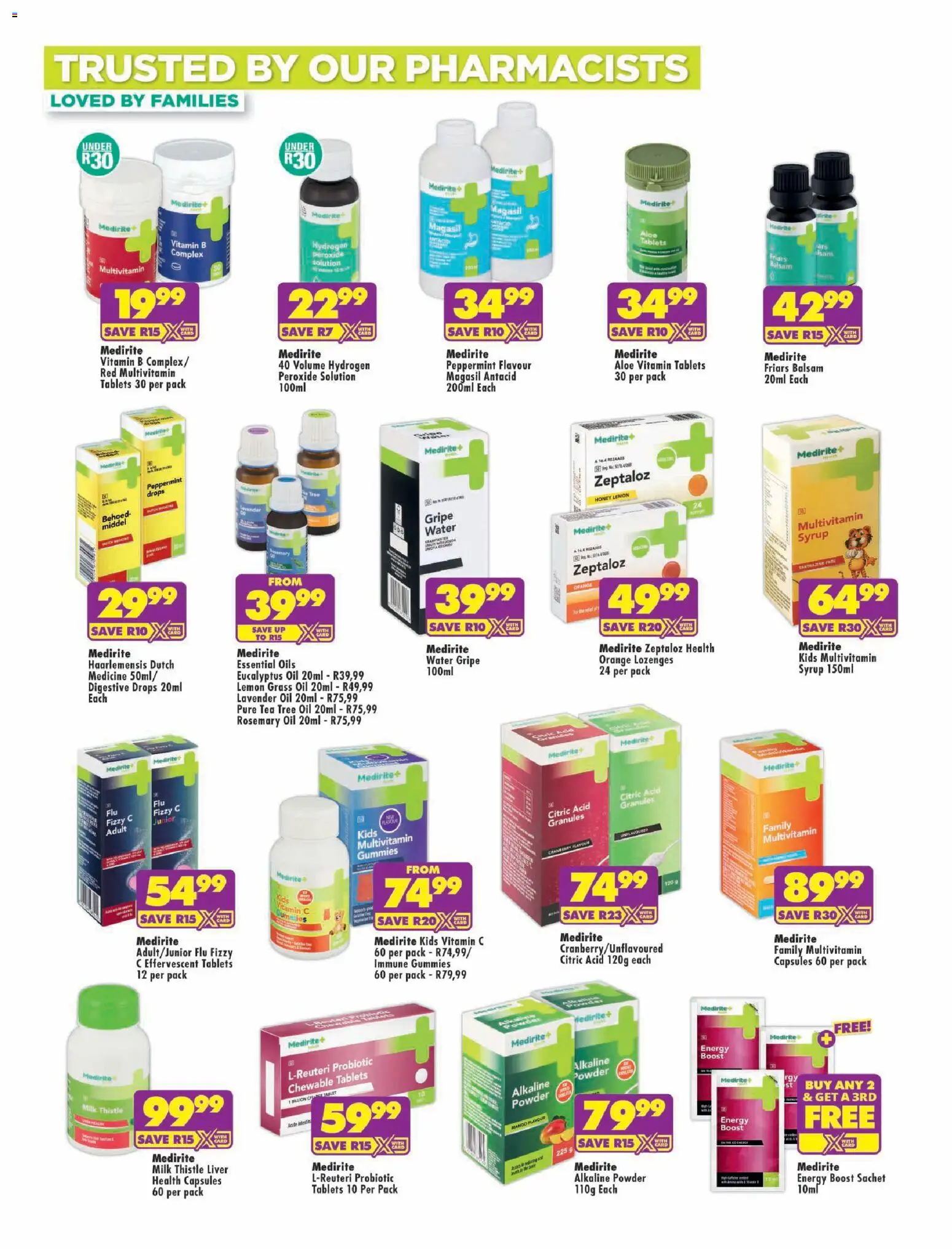 New Shoprite catalogue – valid from 20/08/2026 | Page: 4 | Products: Oil, Powder, Lozenges, Syrup