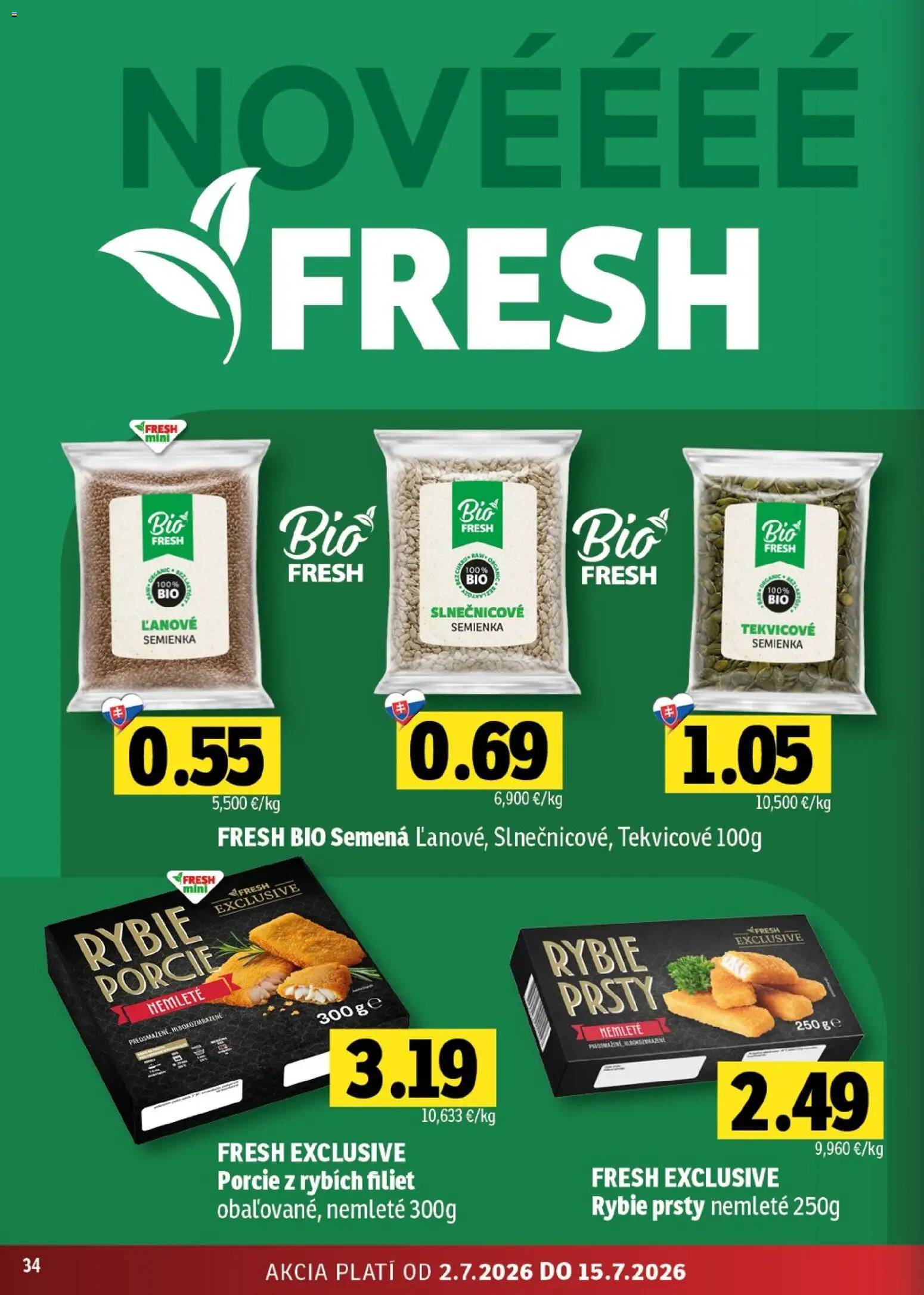 Nové Fresh akcie – leták je platný od 02.07.2026 | Strana: 34