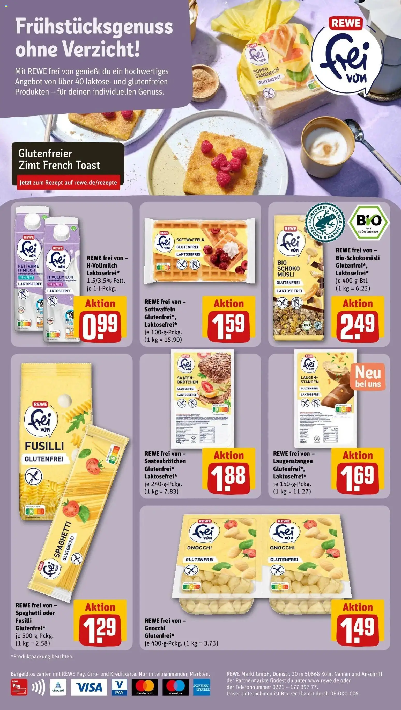 Rewe Prospekt Lichtenstein / Sachsen	 – gültig ab 12.04.2026 | Seite: 34 | Produkte: Musli, Toast, Pasta