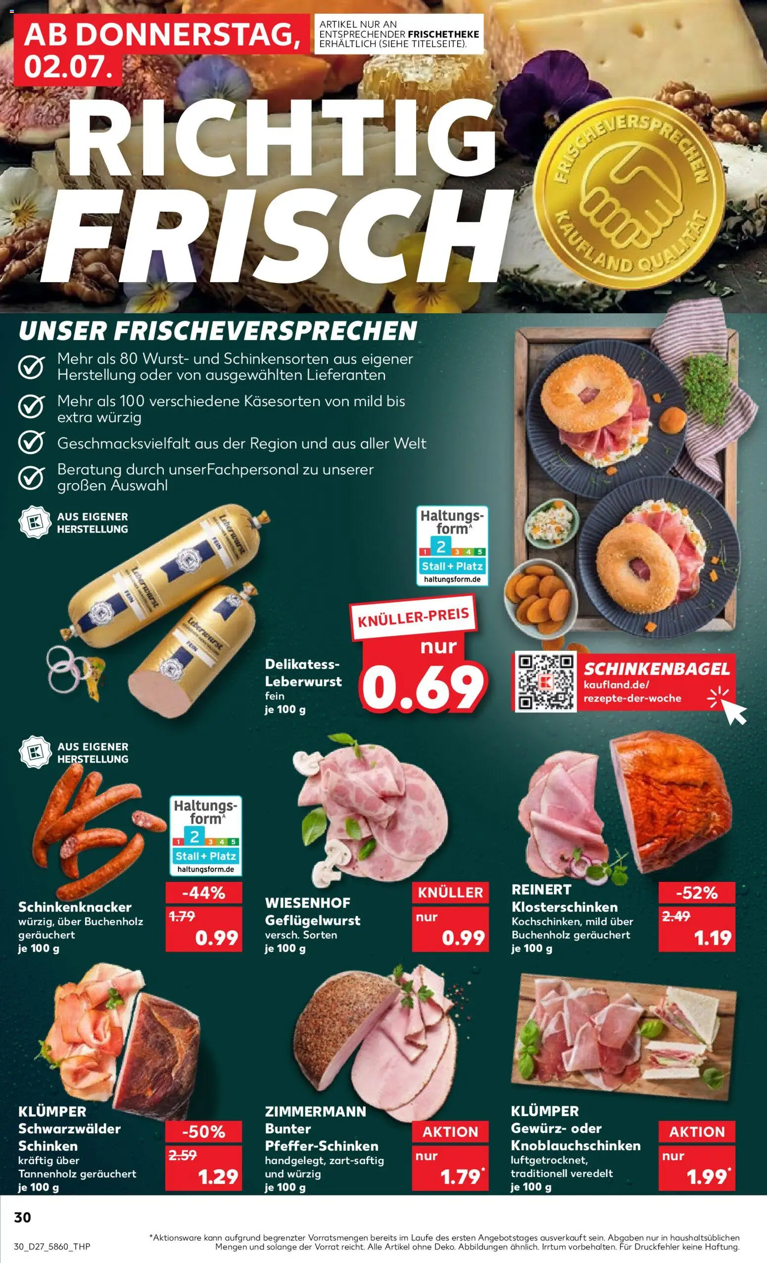 Kaufland Prospekt Stuttgart – gültig ab 02.07.2026 | Seite: 30 | Produkte: Wurst, Schinken