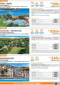 Anteprima del volantino Eurospin volantino Viaggi Nord valido a partire dal 04/06/2026 | Pagina: 3 | Prodotti: Ombrellone, Culla, Letto, Biancheria da letto