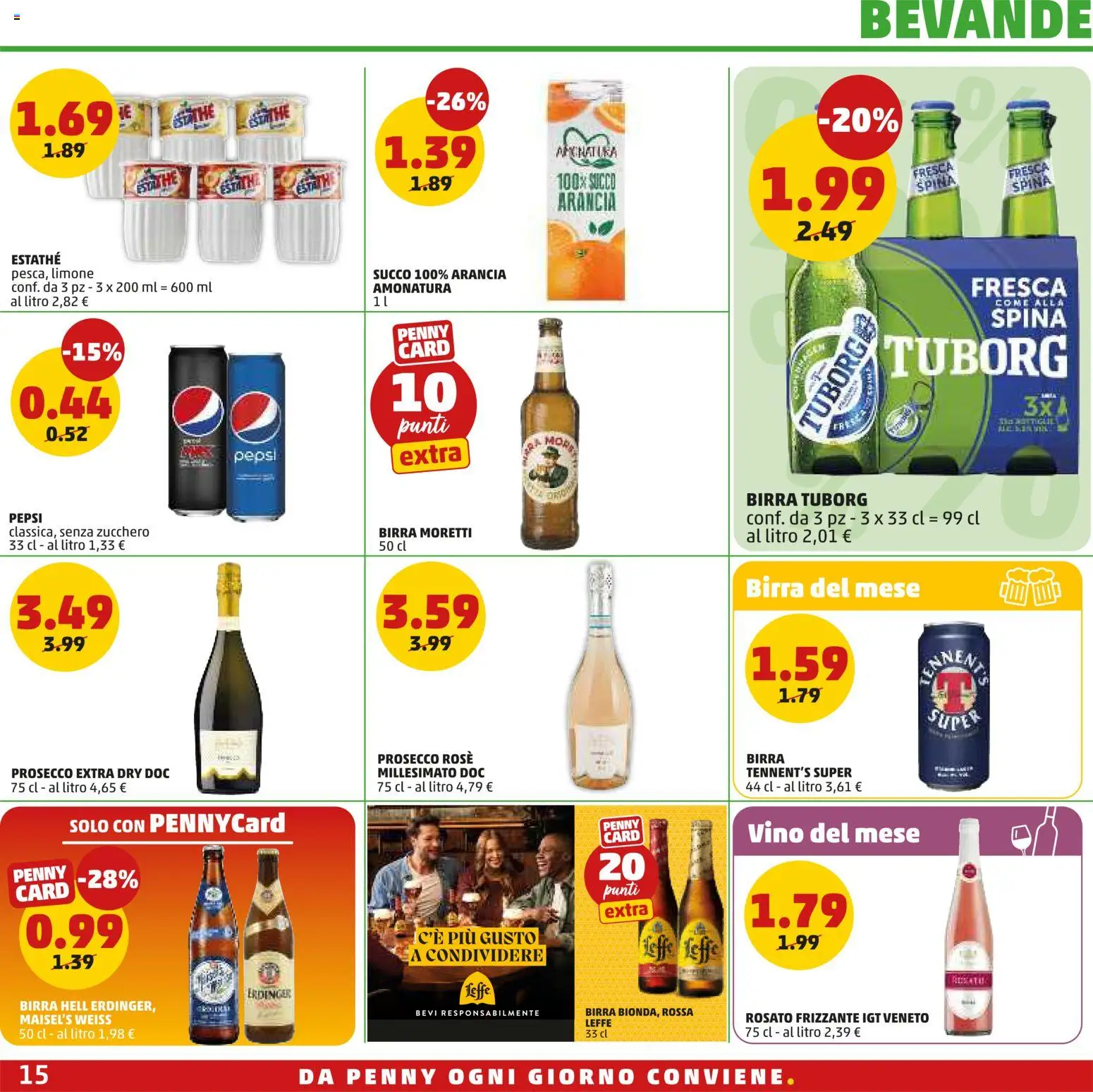 Volantino PENNY del 02/07/2026 | Pagina: 15 | Prodotti: Tennent's, Zucchero, Arancia, Pepsi