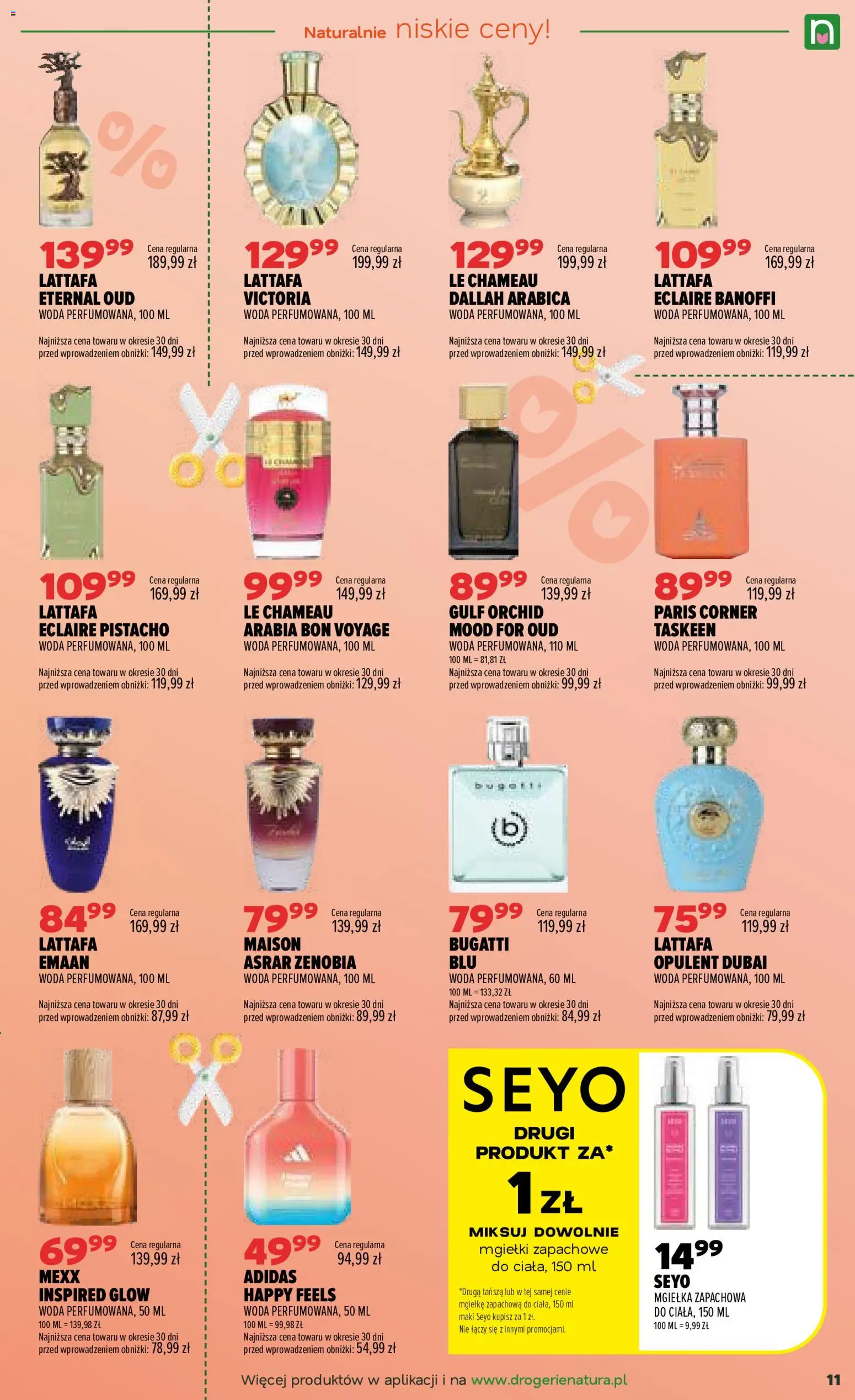 Drogerie Natura Black Friday od 15.10.2026 | Strona: 11 | Produkty: Mgiełka zapachowa, Woda