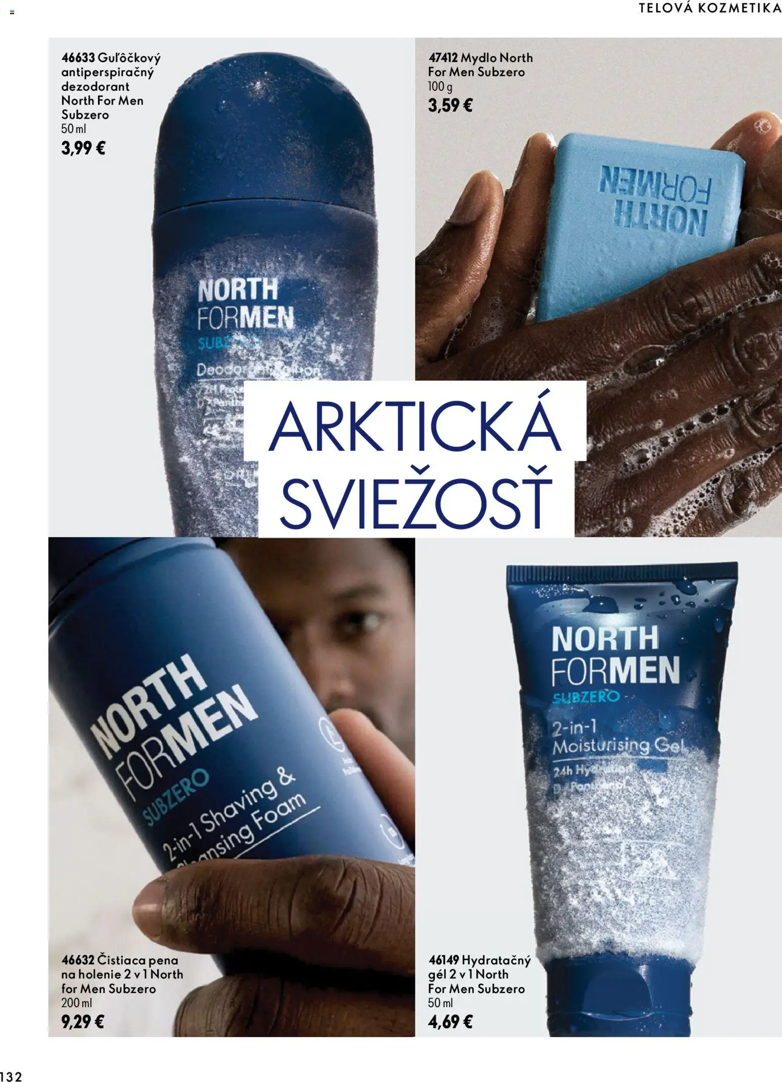 Nové Oriflame akcie – leták je platný od 30.09.2026 | Strana: 132 | Produkty: Pena na holenie, Mydlo, Dezodorant, Pena