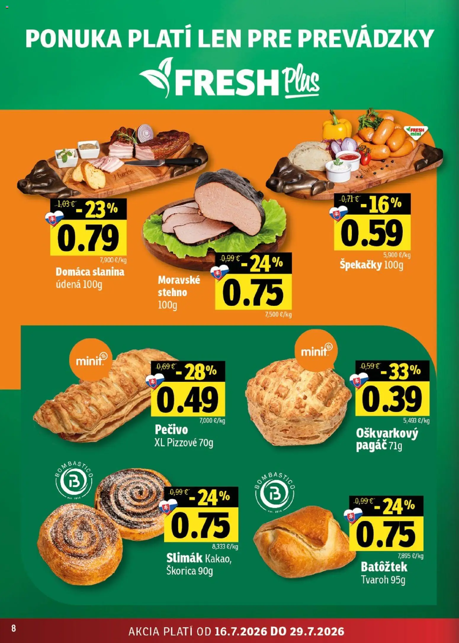 Nové Fresh akcie – leták je platný od 16.07.2026 | Strana: 8