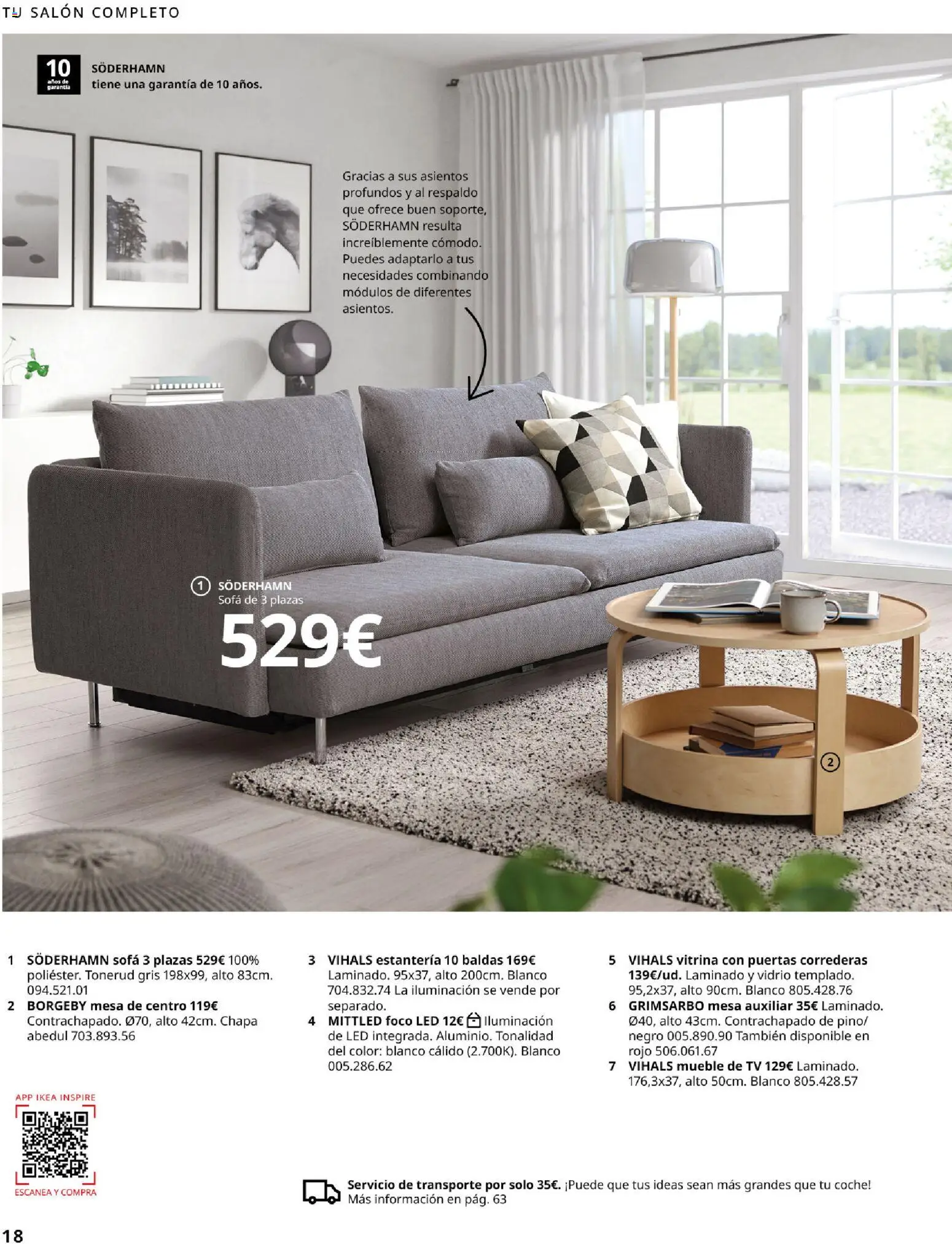 IKEA - Salones │ válido desde el 04/02/2026 | Página: 18 | Productos: Salón, Iluminación, Mesa, Puertas