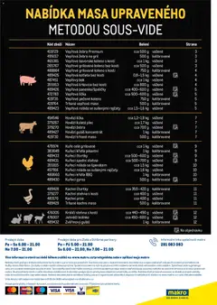 Náhled letáku Makro leták - Maso upravené metodou sous-vide od 01.11.2025 | Strana: 14 | Produkty: Trhané maso, Vepřový bok, Gyros, Vepřová krkovice bez kosti