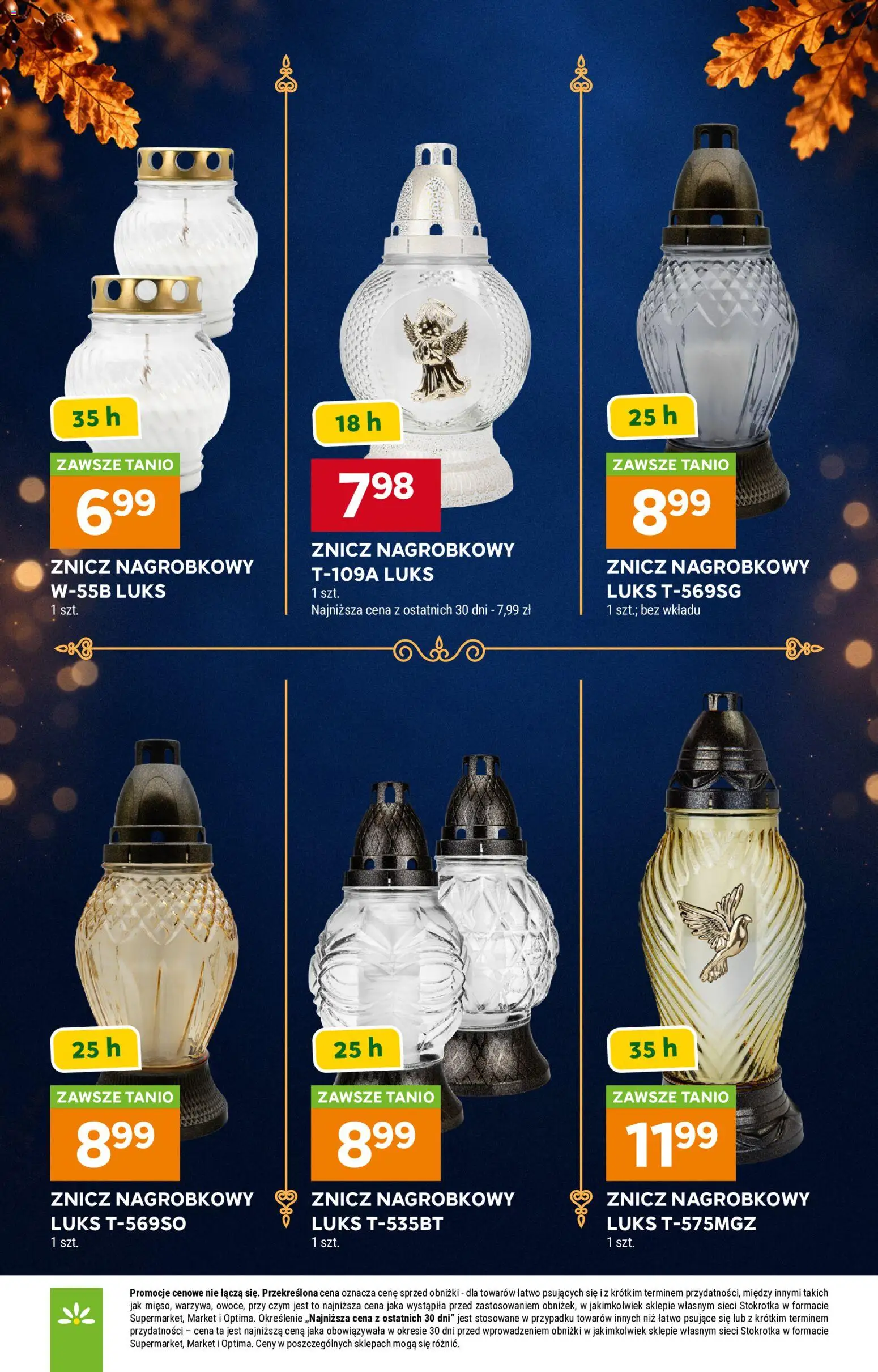 Stokrotka gazetka - Katalog Znicze od 01.10.2026 | Strona: 4 | Produkty: Stokrotka
