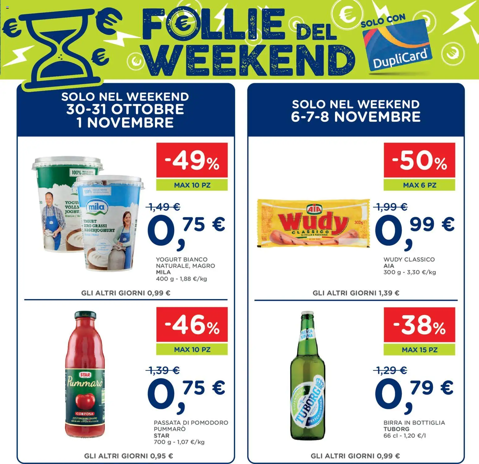 Volantino Poli del 28/10/2026 | Pagina: 9 | Prodotti: Yogurt, Birra, Bottiglia, Birra in bottiglia