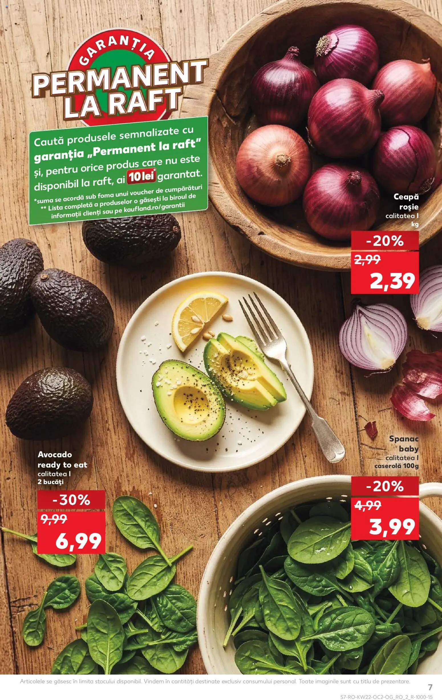Noul catalog Kaufland – valabil de la 27.05.2026 | Pagină: 7 | Produse: Raft, Avocado, Ceapă