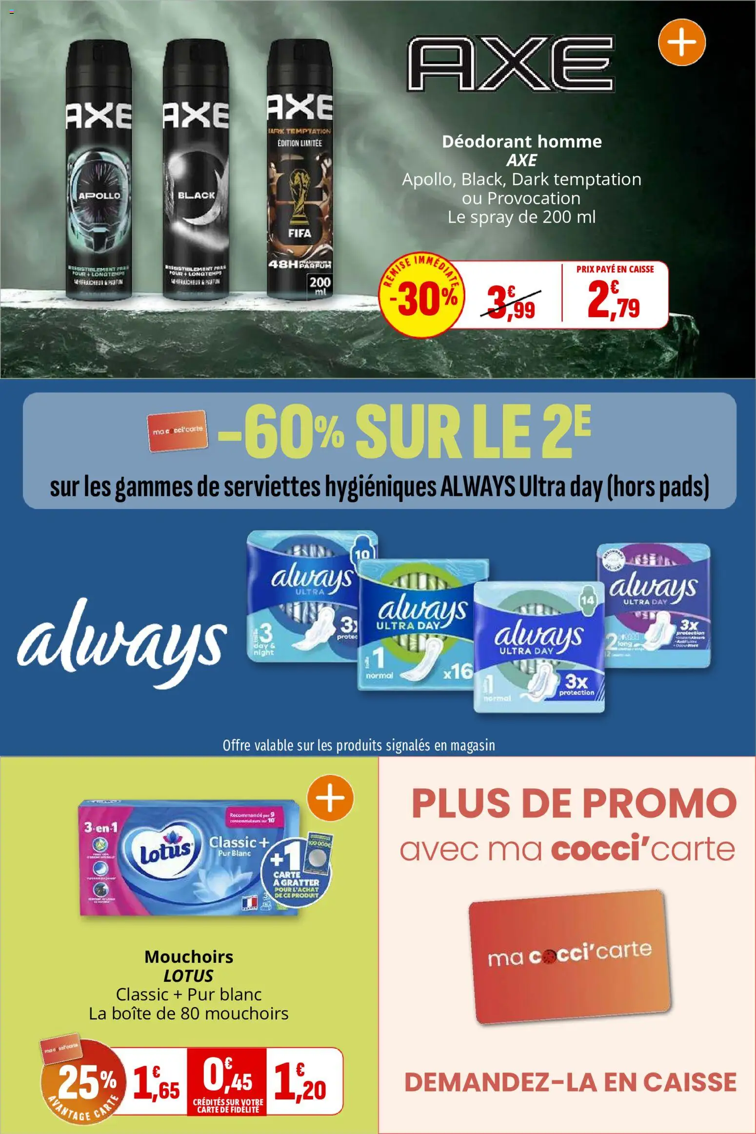 {H1} | Page: 41 | Produits: Always, Déodorant homme, Parfum, Serviettes