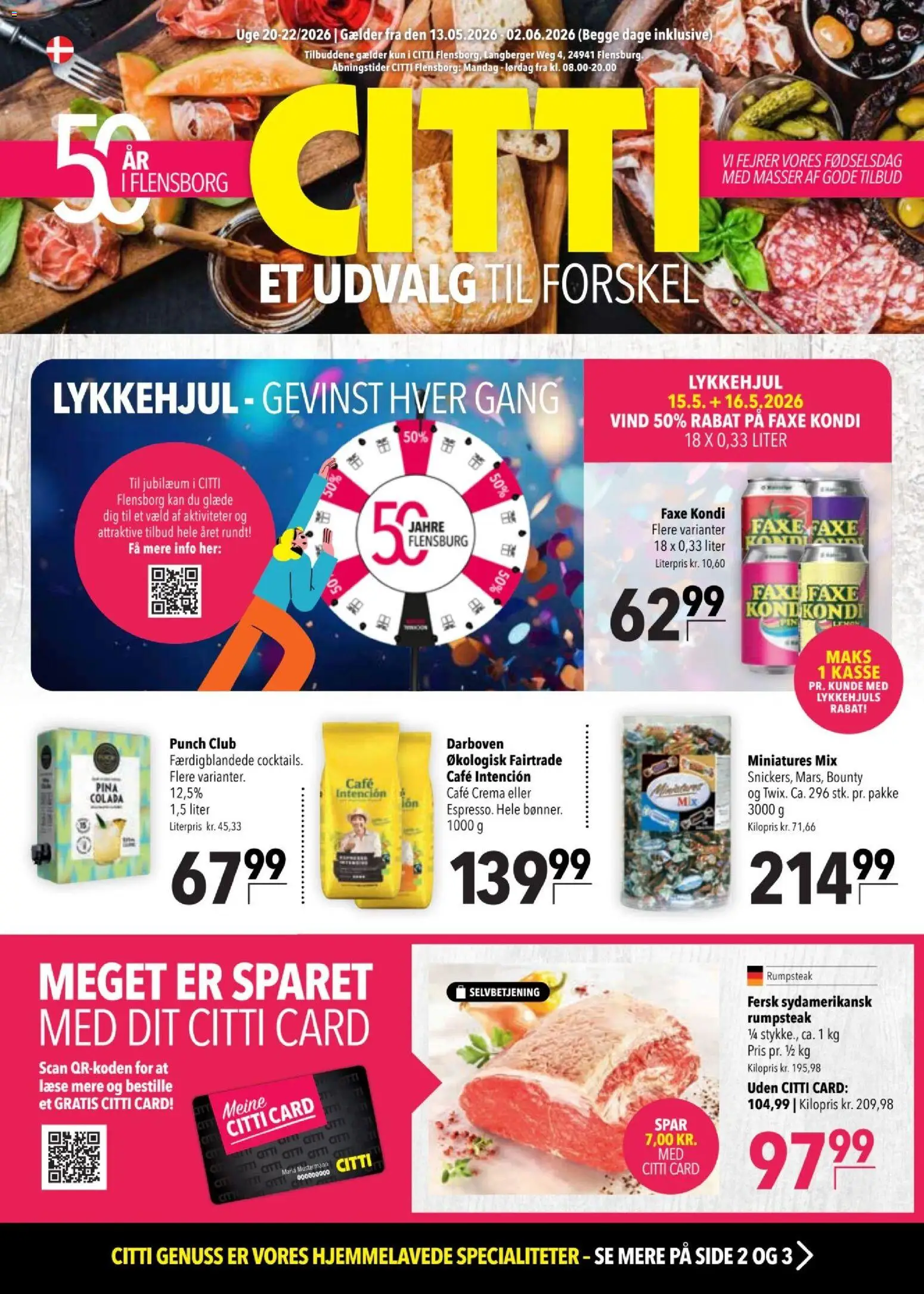 CITTI tilbudsavis – gyldig fra 13.05.2026 | Side: 1 | Produkter: Faxe Kondi