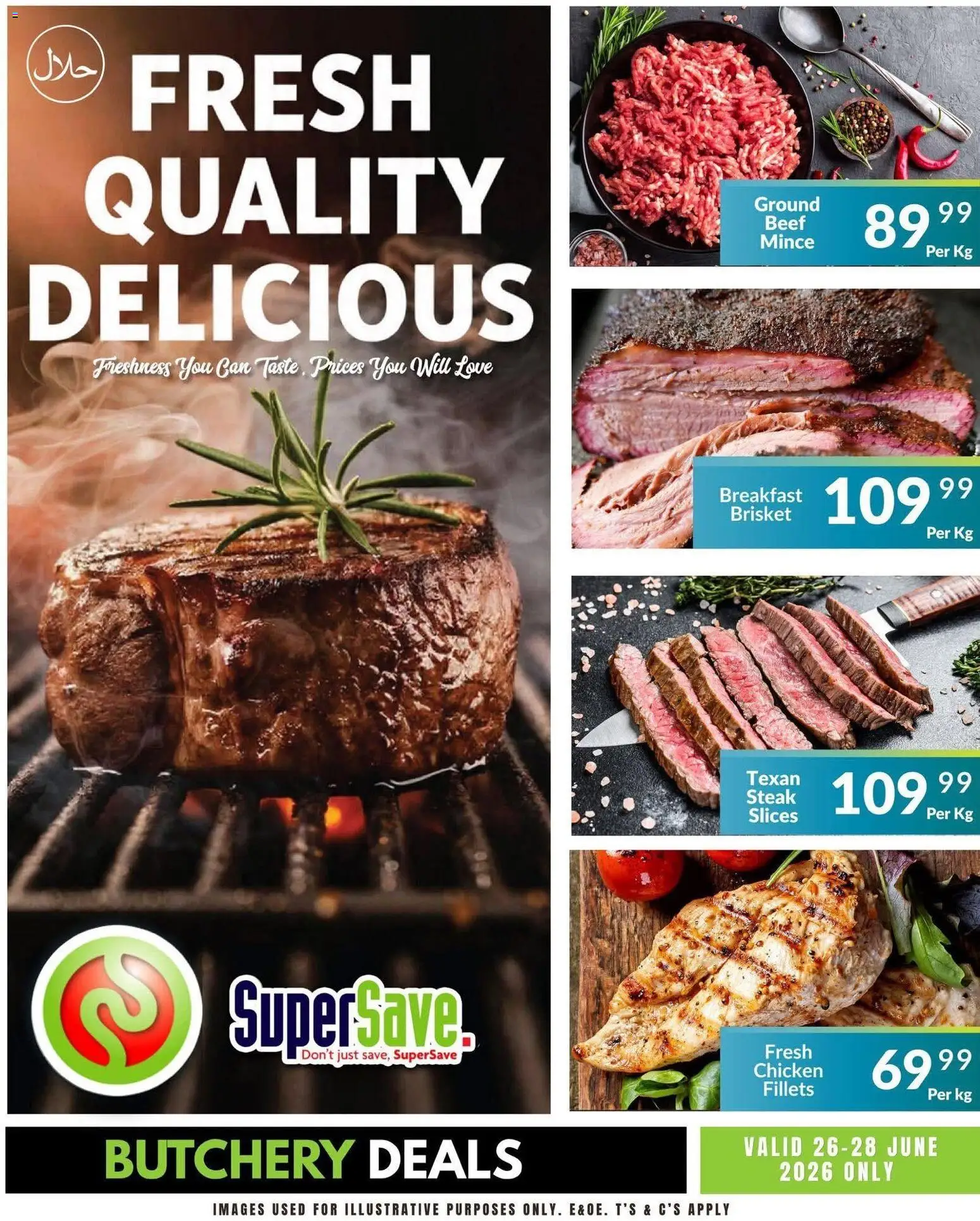 New Super Save catalogue – valid from 28/06/2026 | Page: 12 | Products: Steak, Chicken, Beef