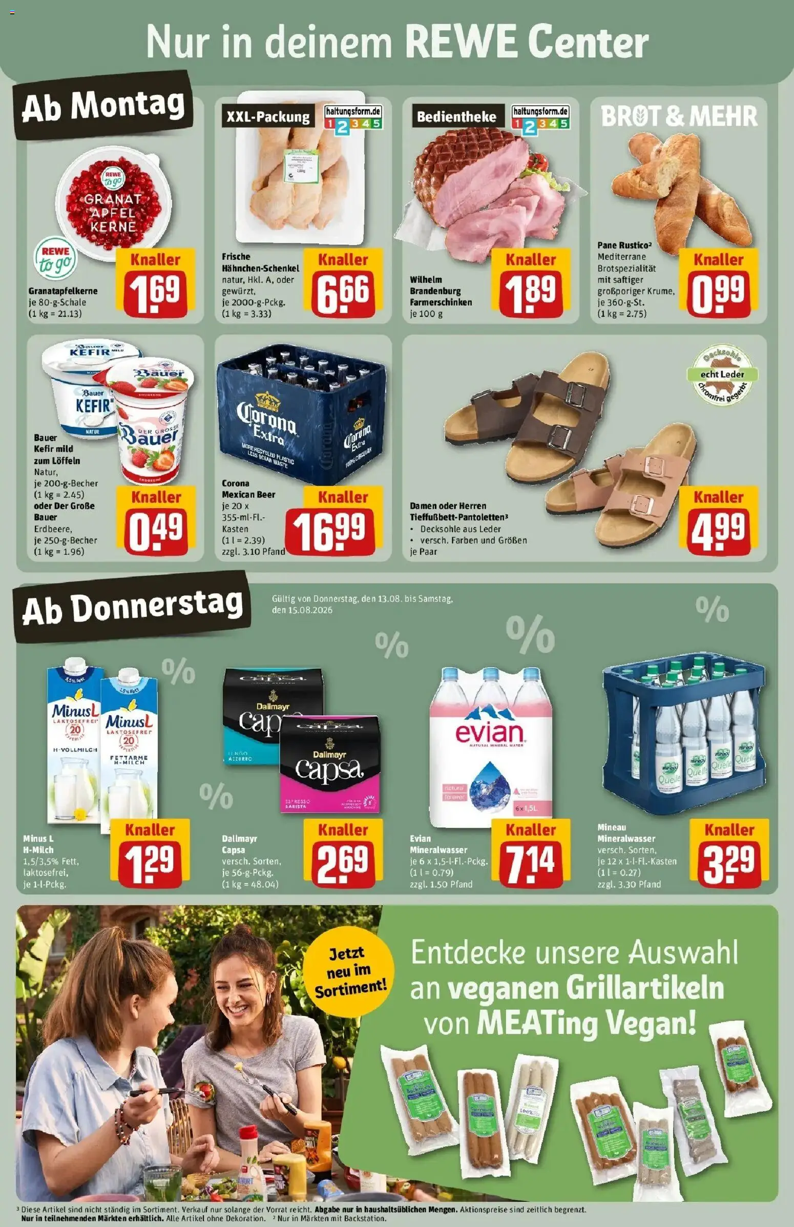 REWE Prospekt ab 10.08.2026 zum Blättern » Angebote | Seite: 3 | Produkte: Kefir, Milch, Äpfel, Brot