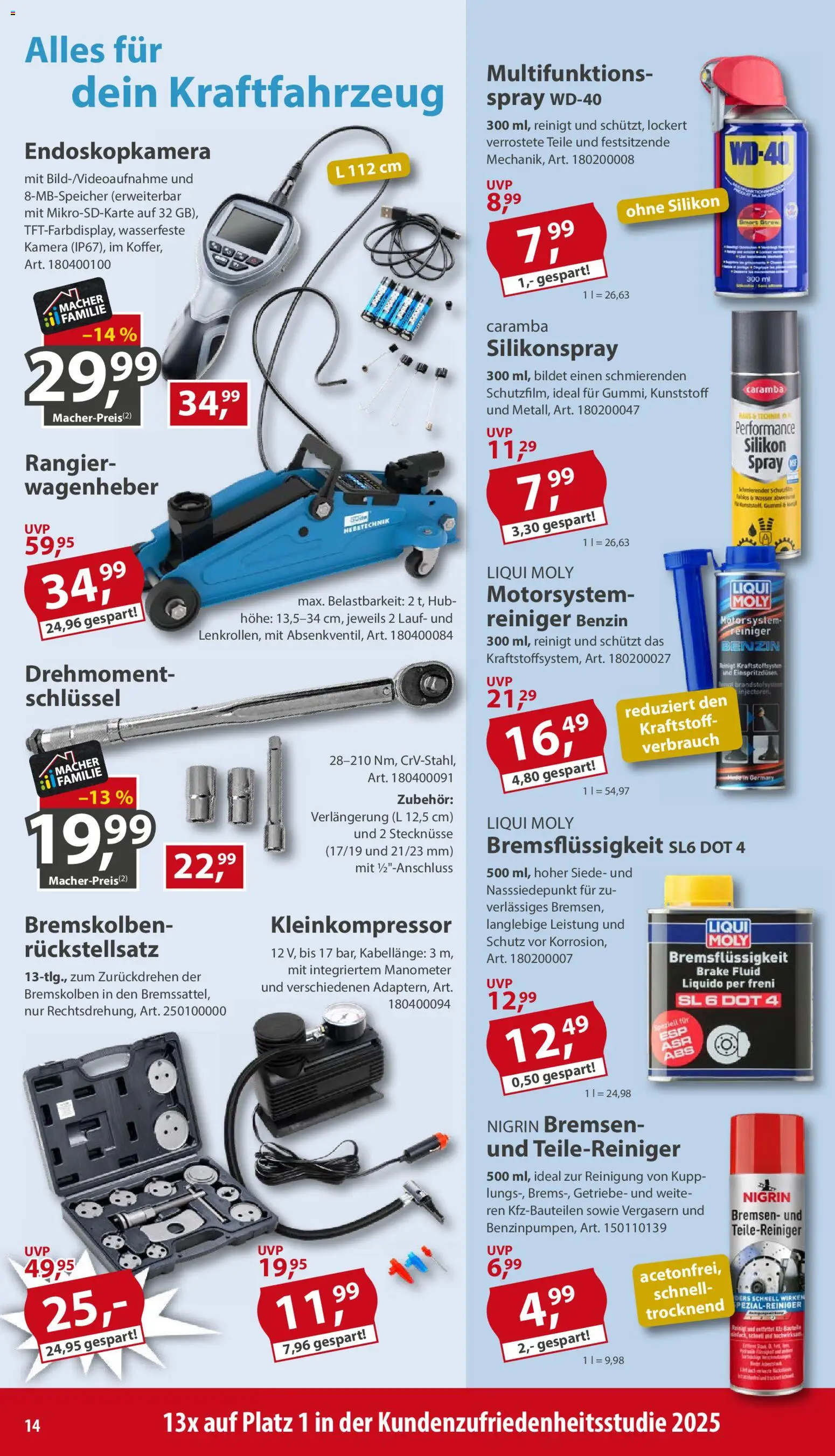 Sonderpreis Baumarkt Prospekt – gültig ab 15.08.2026 | Seite: 14 | Produkte: Kamera, Manometer, Wasser, Radio