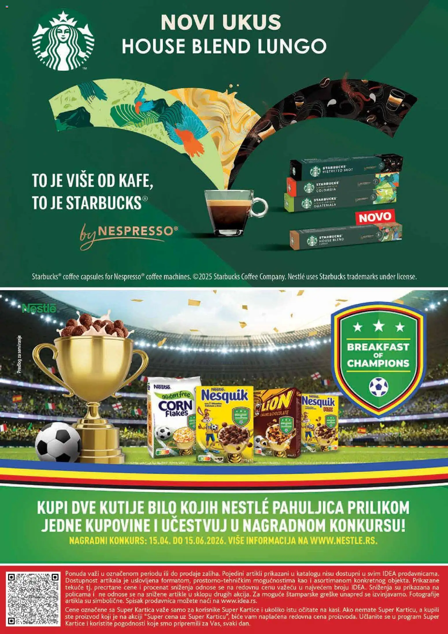 Idea katalog - važi od 21.05.2026 | Strana: 32 | Proizvode: Nespresso, Nesquik