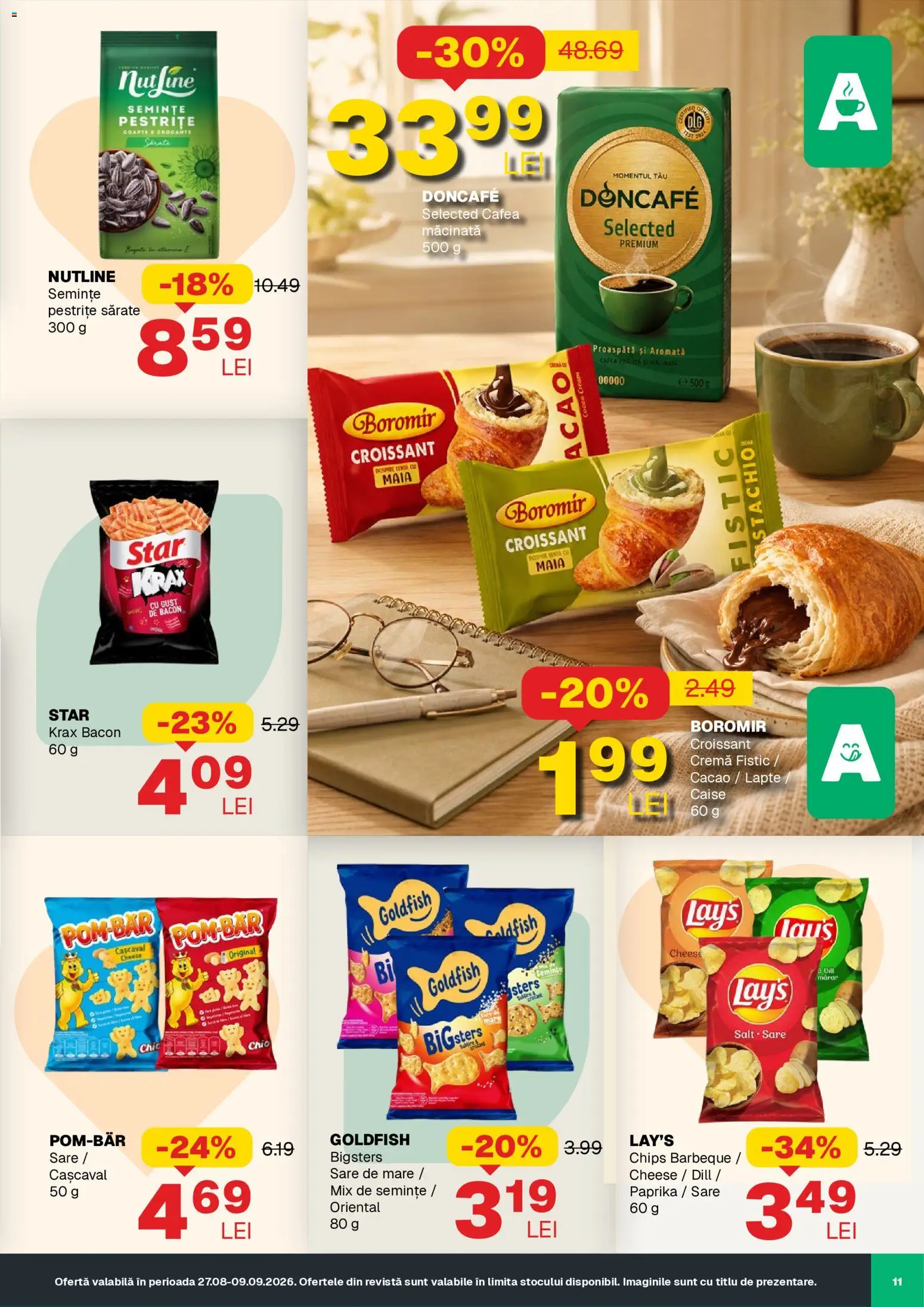 Noul catalog Annabella – valabil de la 27.08.2026 | Pagină: 11 | Produse: Cafea macinata, Semințe, Caise, Sare