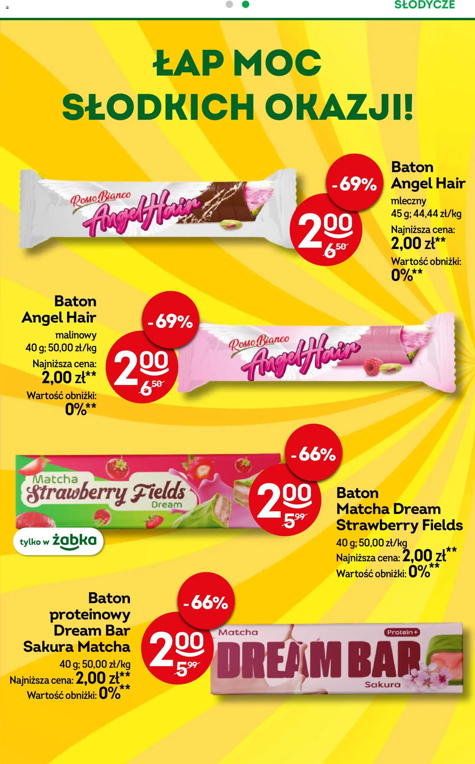 Żabka gazetka od 29.07.2026 | Strona: 82 | Produkty: Słodycze, Baton, Matcha