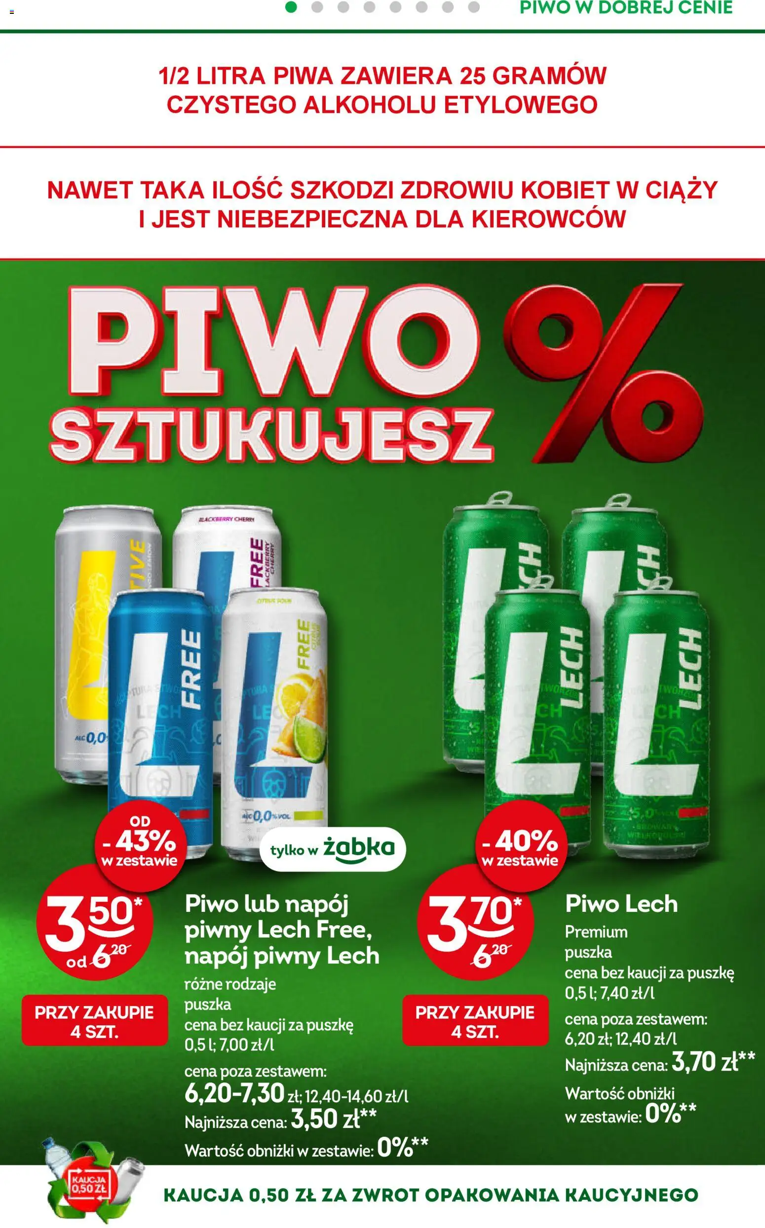 Żabka gazetka od 08.04.2026 | Strona: 39 | Produkty: Warka, Piwo Warka, Harnaś, Piwo