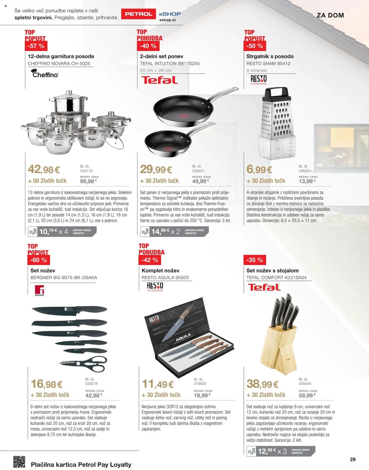 Novi Petrol katalog ponudbe – veljaven od 02.07.2026 | Stran: 33 | Izdelki: Nož, Skatla, Kruh, Sadje