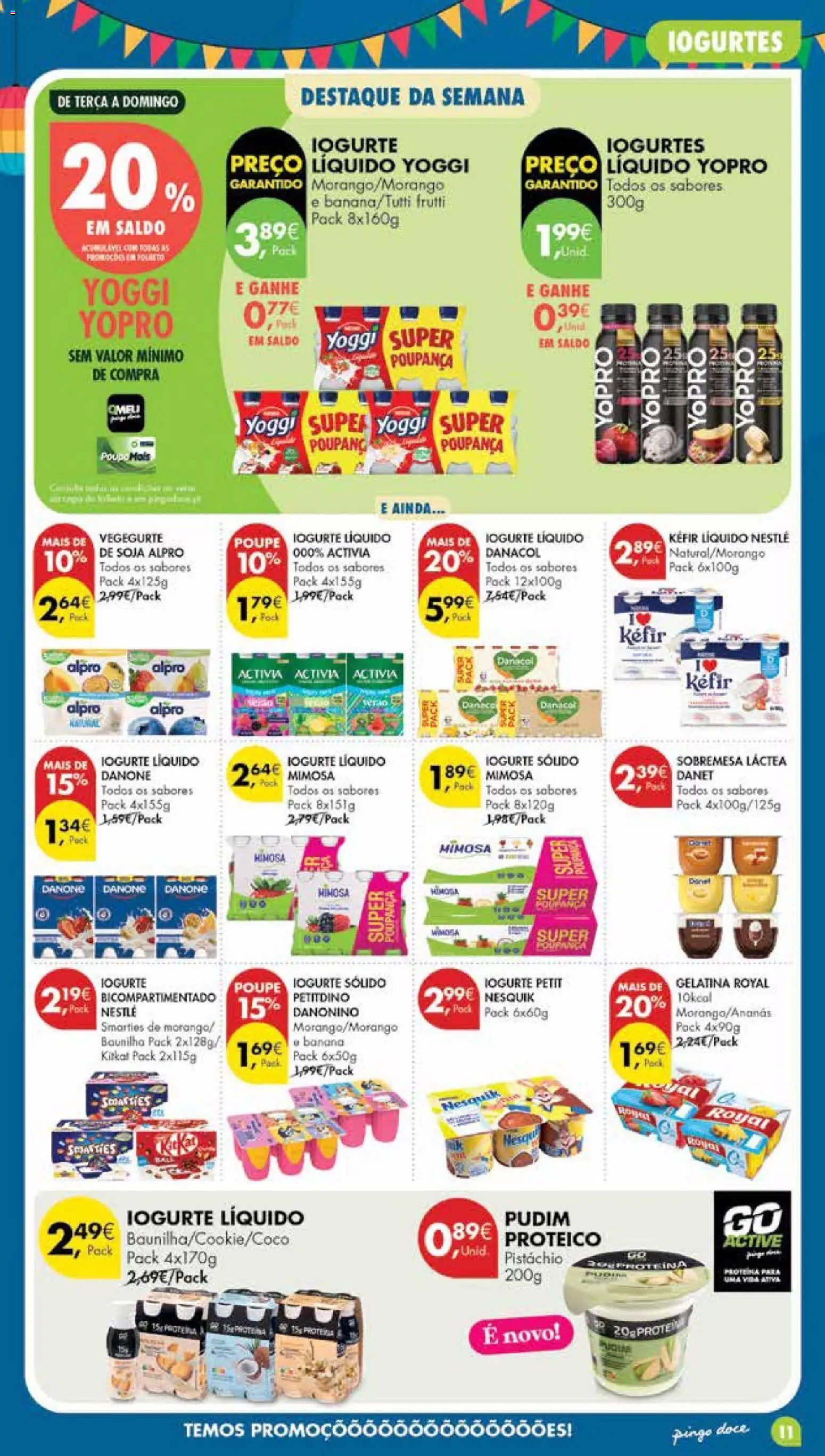 Pingo Doce Poupe Esta Semana Madeira │ válido de 09.06.2026 | Página: 11 | Produtos: Soja, Gelatina, Pudim, Iogurte