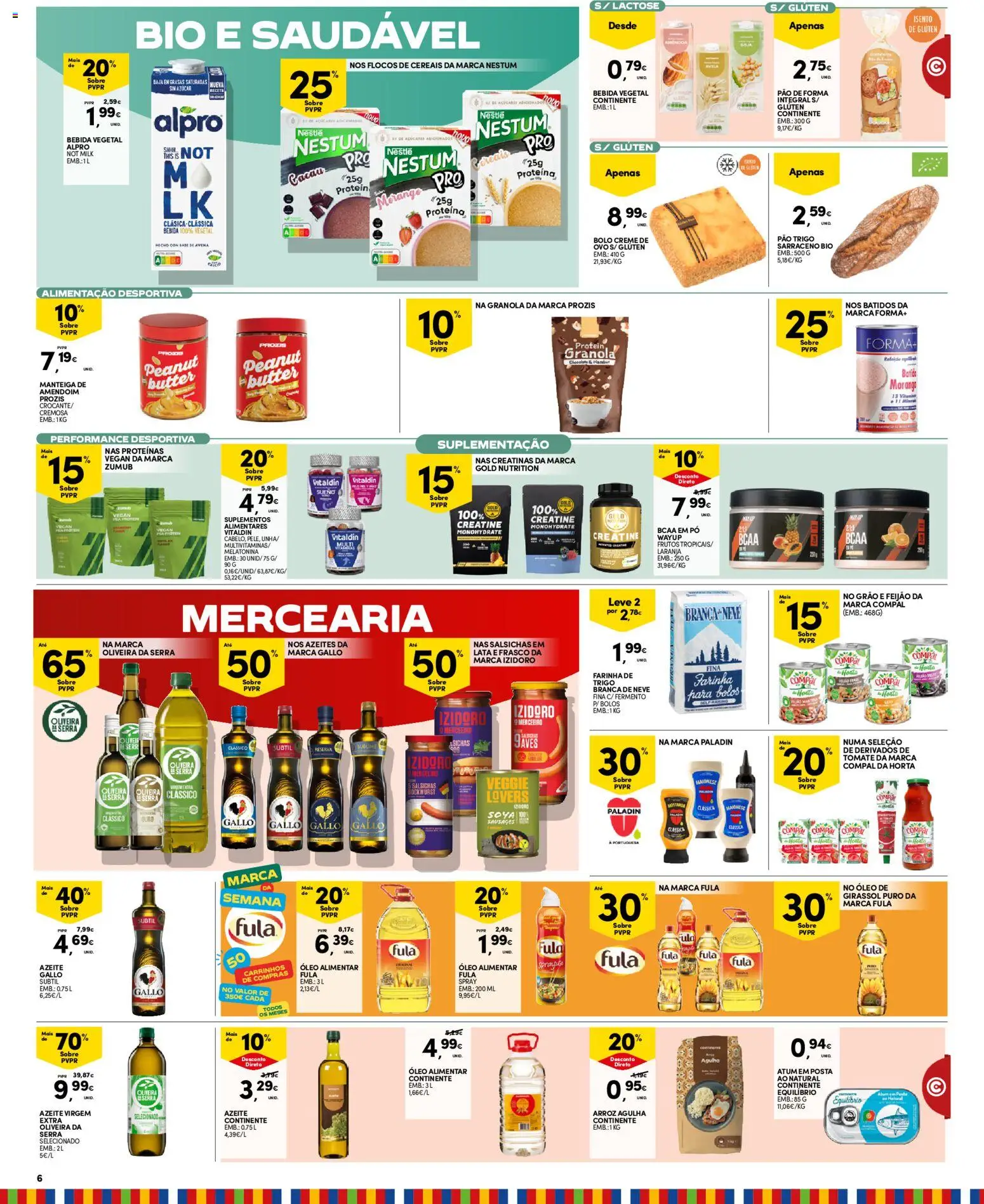Continente folheto Açores │ válido de 06/10/2026 | Página: 6 | Produtos: Azeite, Pó, Maionese, Farinha