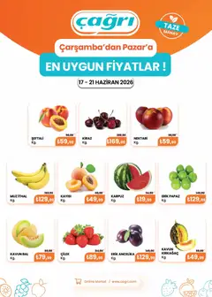 17.06.2026 tarihinden itibaren geçerli olan Çağrı Market kataloğu önizlemesi