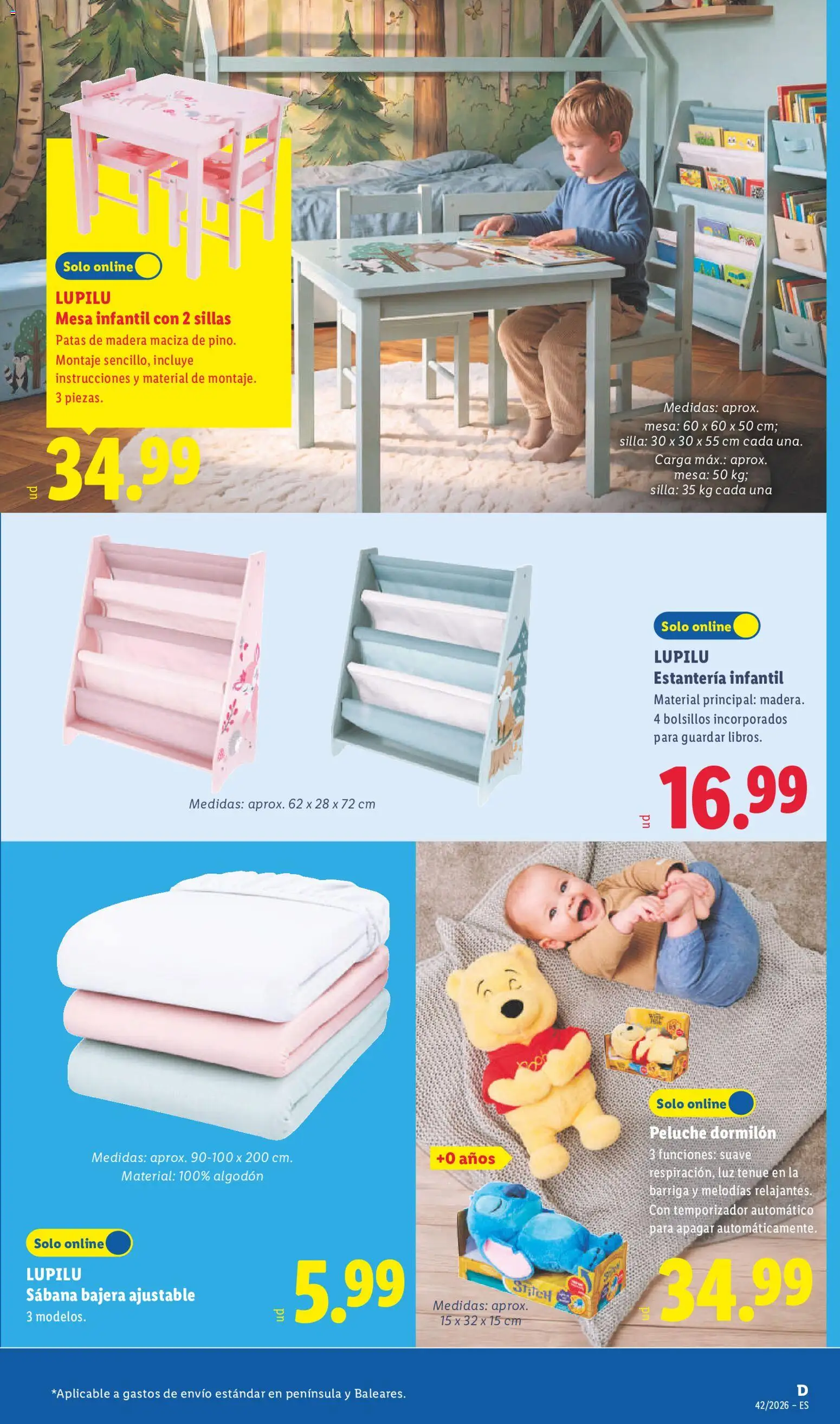 Lidl folleto de bazar │ válido desde el 12/10/2026 | Página: 5 | Productos: Estantería, Algodón, Mesa, Silla