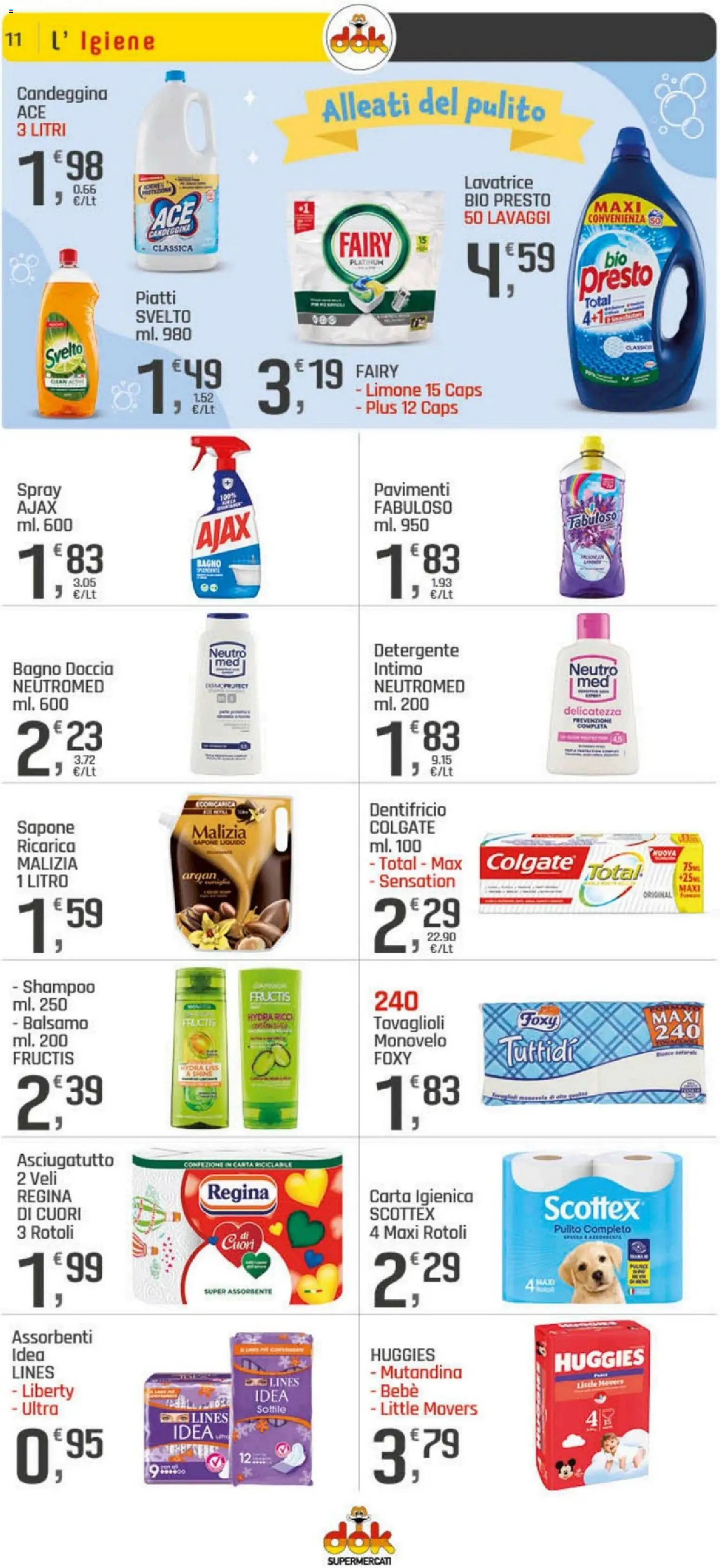 Volantino DOK del 04.05.2026 | Pagina: 11 | Prodotti: Sapone, Limone, Lavatrice, Asciugatutto