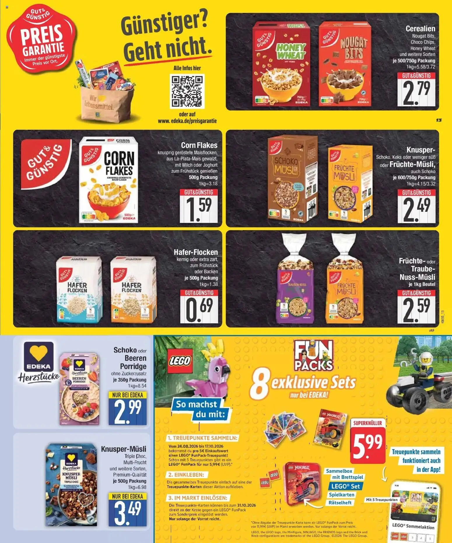 Edeka Prospekt Unterhaching (ab 24.08.2026) » Angebote Online | Seite: 13 | Produkte: Musli, Milch, Joghurt, Flocken