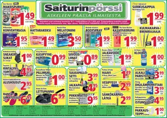 Saiturinpörssi-mainoslehti voimassa 16/07/2026 alkaen