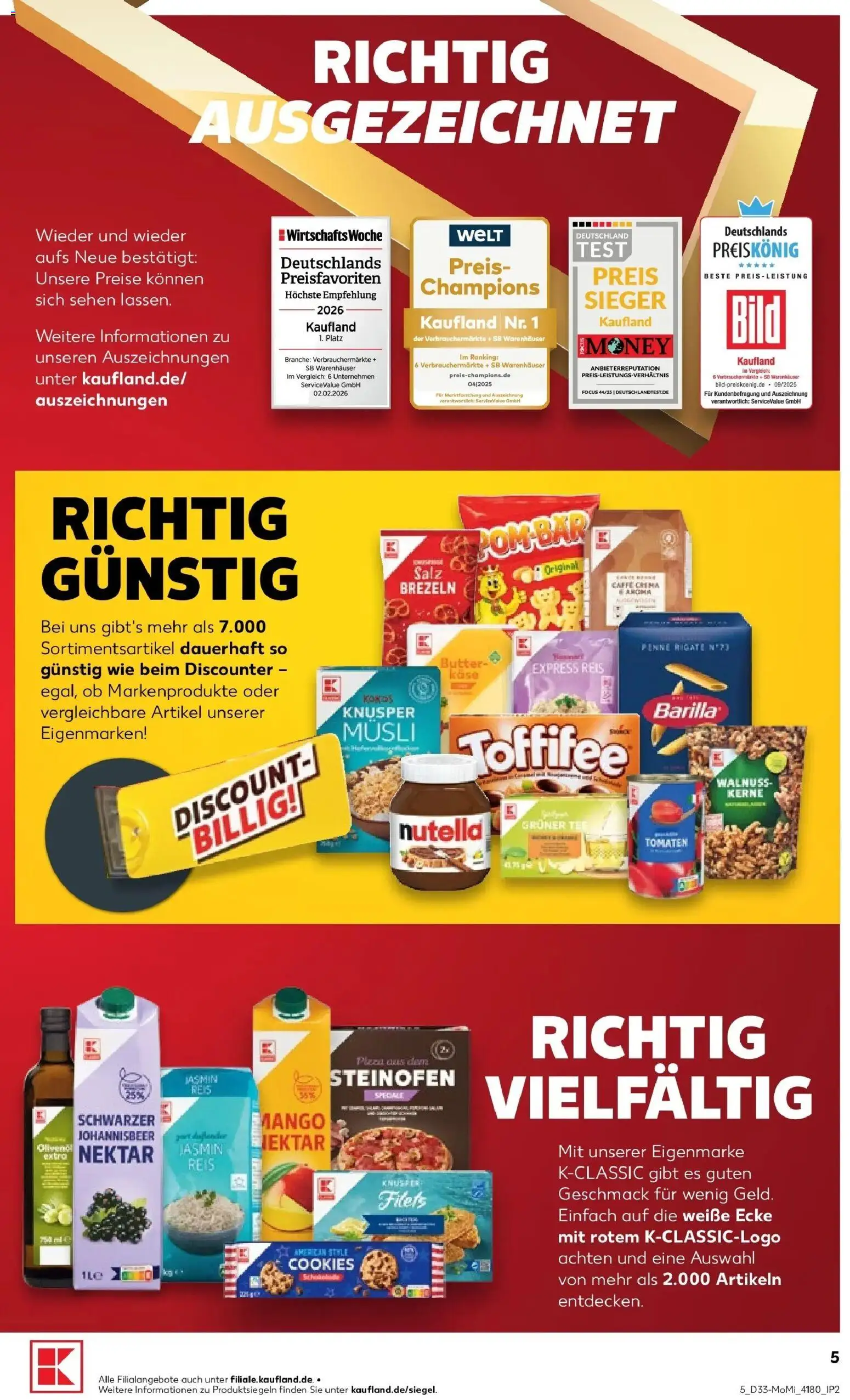 Prospekt Kaufland ab 10.08.2026 » Angebote Online zum Blättern | Seite: 5 | Produkte: Butter, Mango, Toffifee, Reis