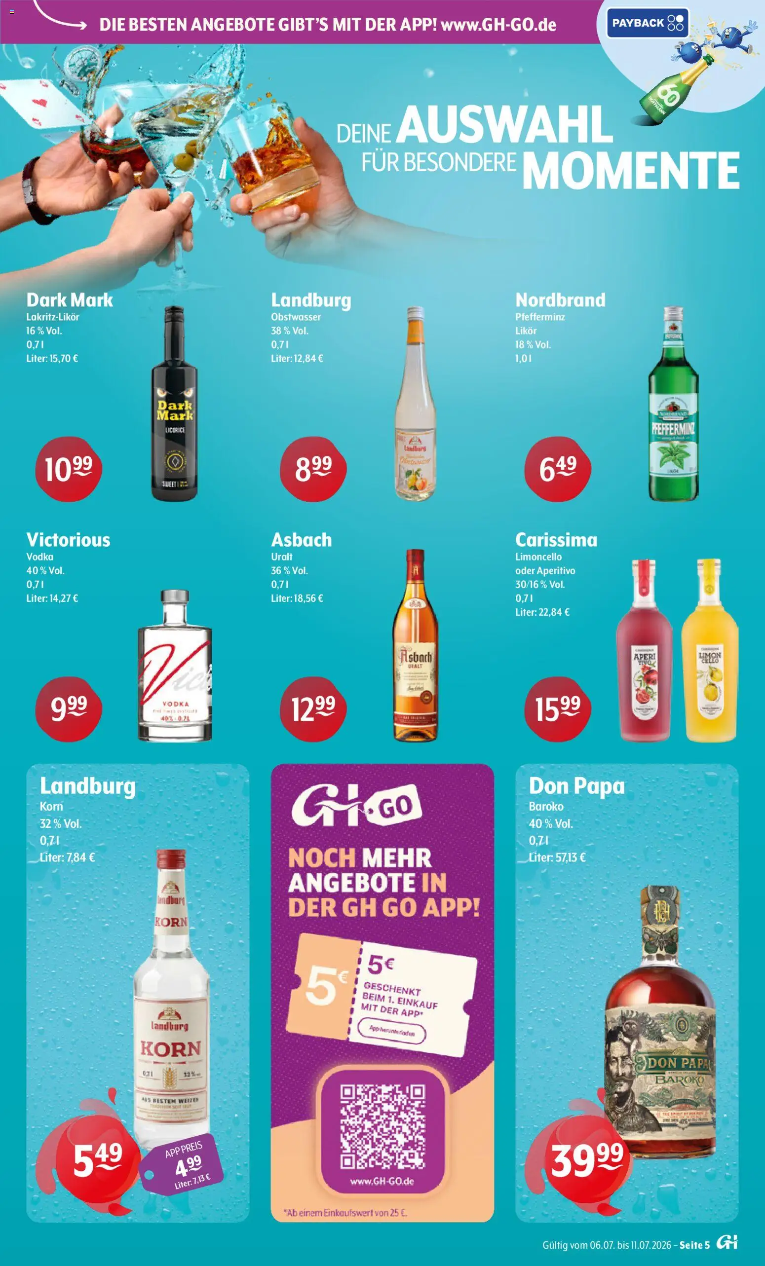 Getränke Hoffmann - Brandenburg – gültig ab 06.07.2026 | Seite: 5 | Produkte: Limoncello, Vodka, Asbach