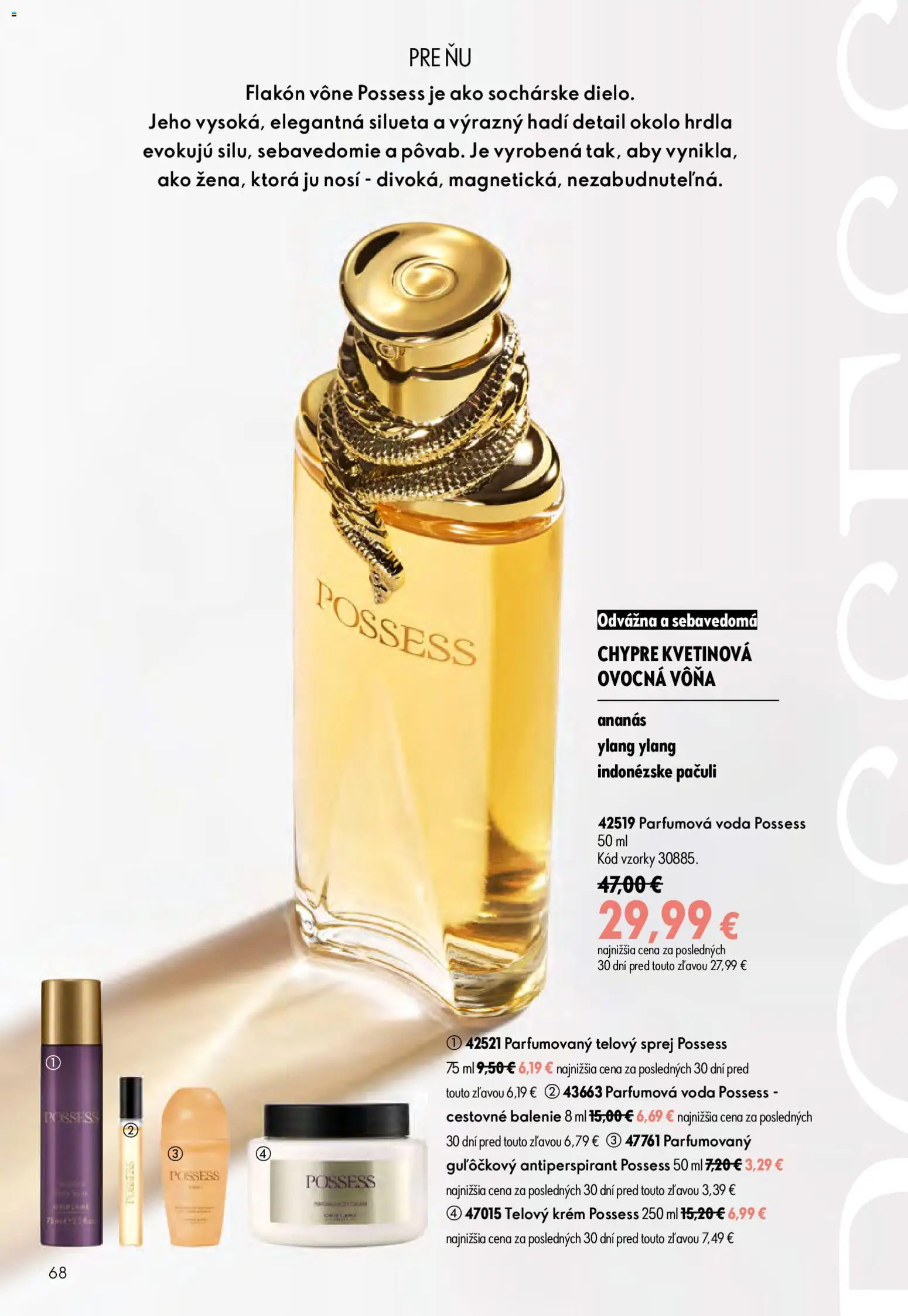Nové Oriflame akcie – leták je platný od 08.07.2026 | Strana: 68 | Produkty: Telový krém, Antiperspirant, Krém, Voda