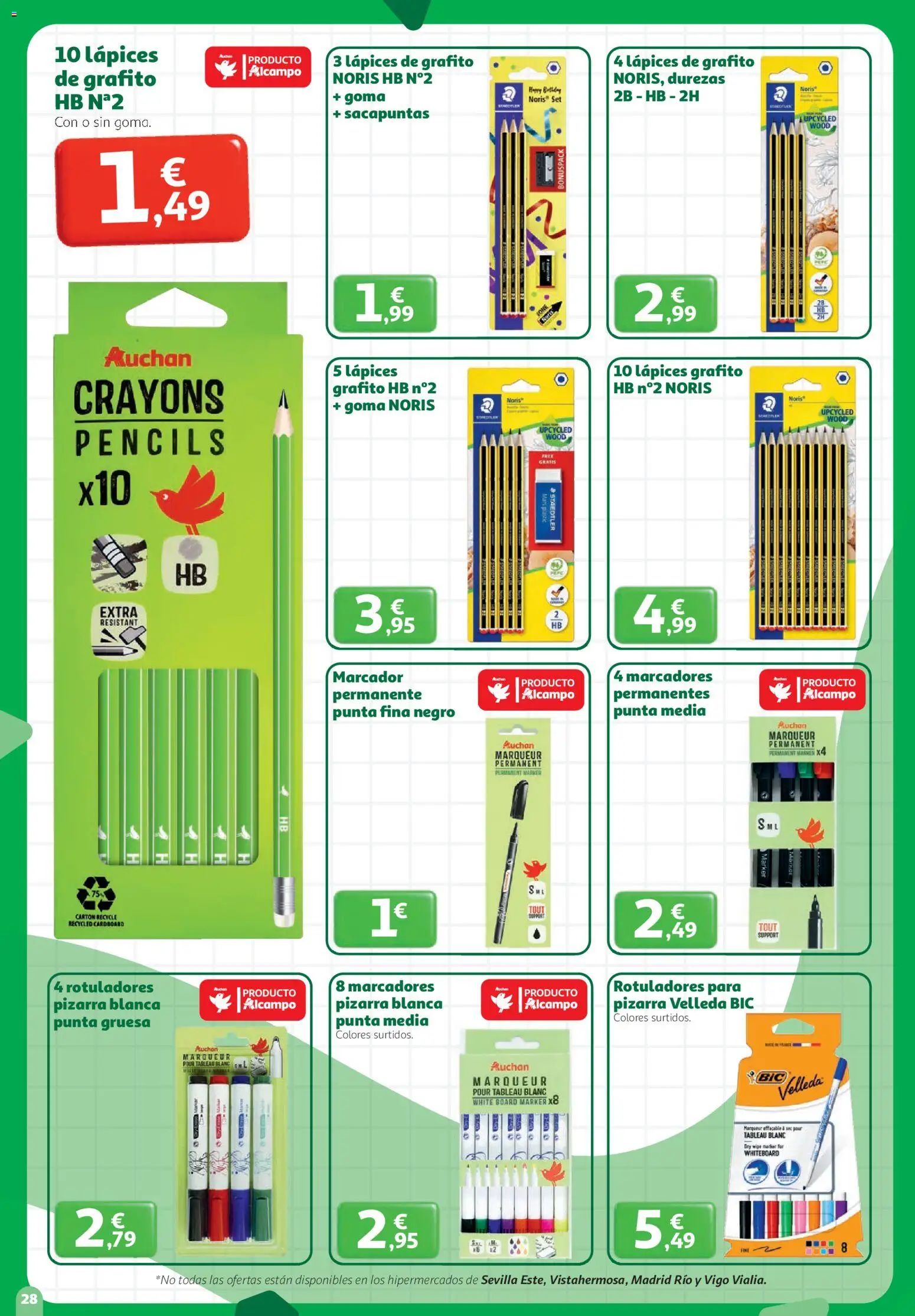 Alcampo - HG Nacional │ válido desde el 27/08/2026 | Página: 28 | Productos: Sacapuntas