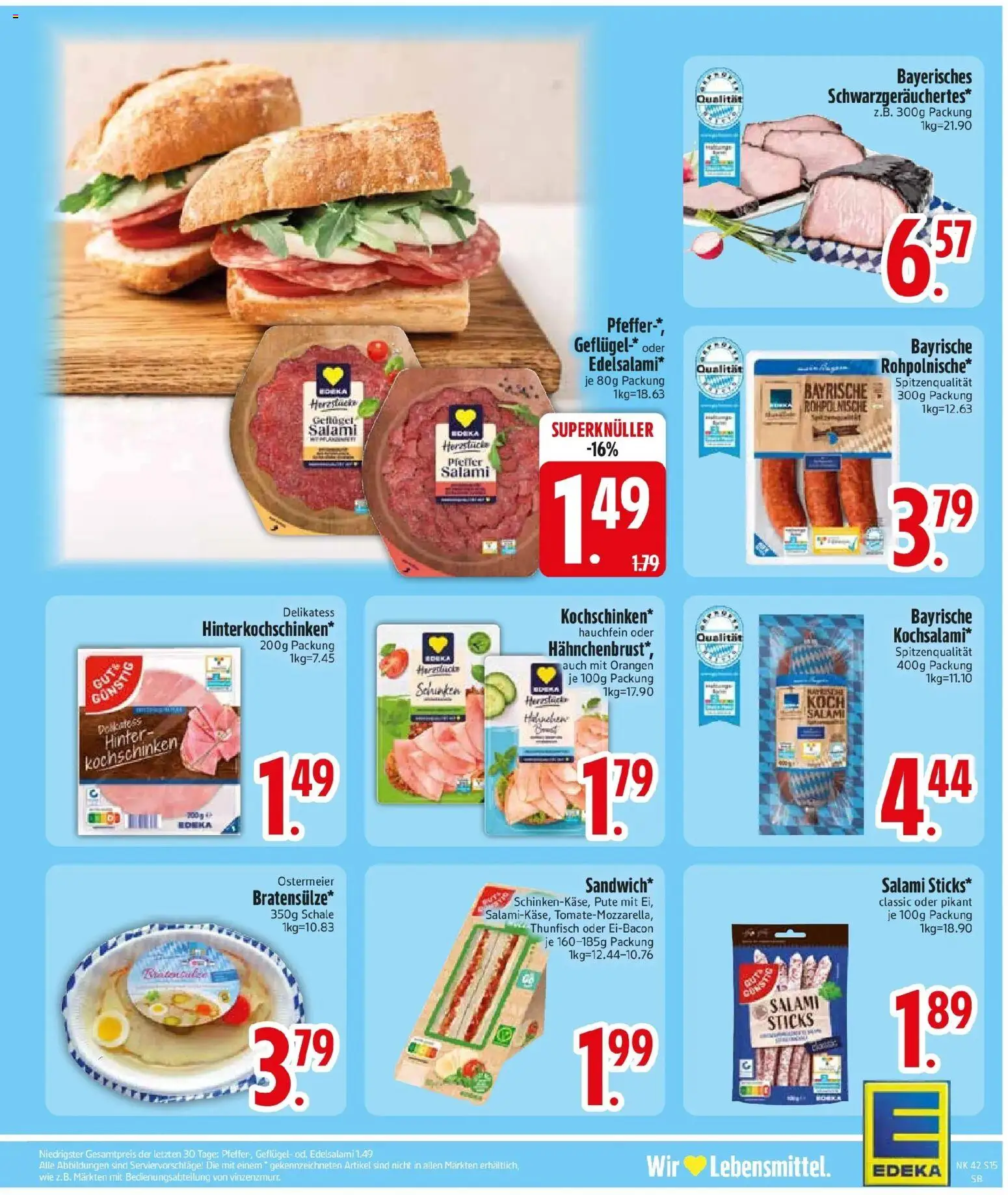Edeka Prospekt Zolling (ab 12.10.2026) » Angebote Online | Seite: 17 | Produkte: Pute, Thunfisch, Orangen, Schinken