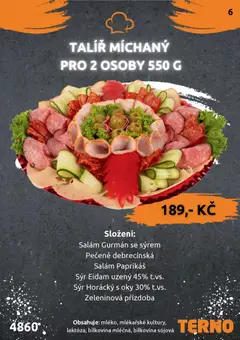 Náhled letáku Terno leták - Grill Zlín – Studená kuchyně od 07.04.2026 | Strana: 7 | Produkty: Sýr, Salám, Eidam, Talíř