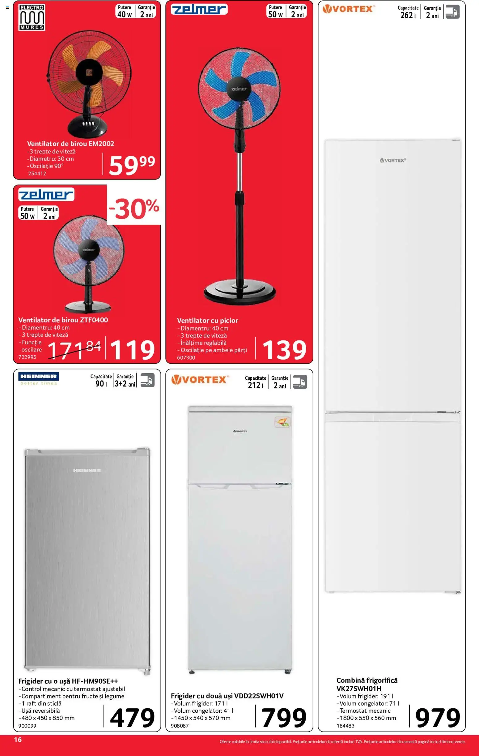 Noul catalog Selgros – valabil de la 10.07.2026 | Pagină: 16 | Produse: Frigider, Çikolatalı gofret, Raft, Legume